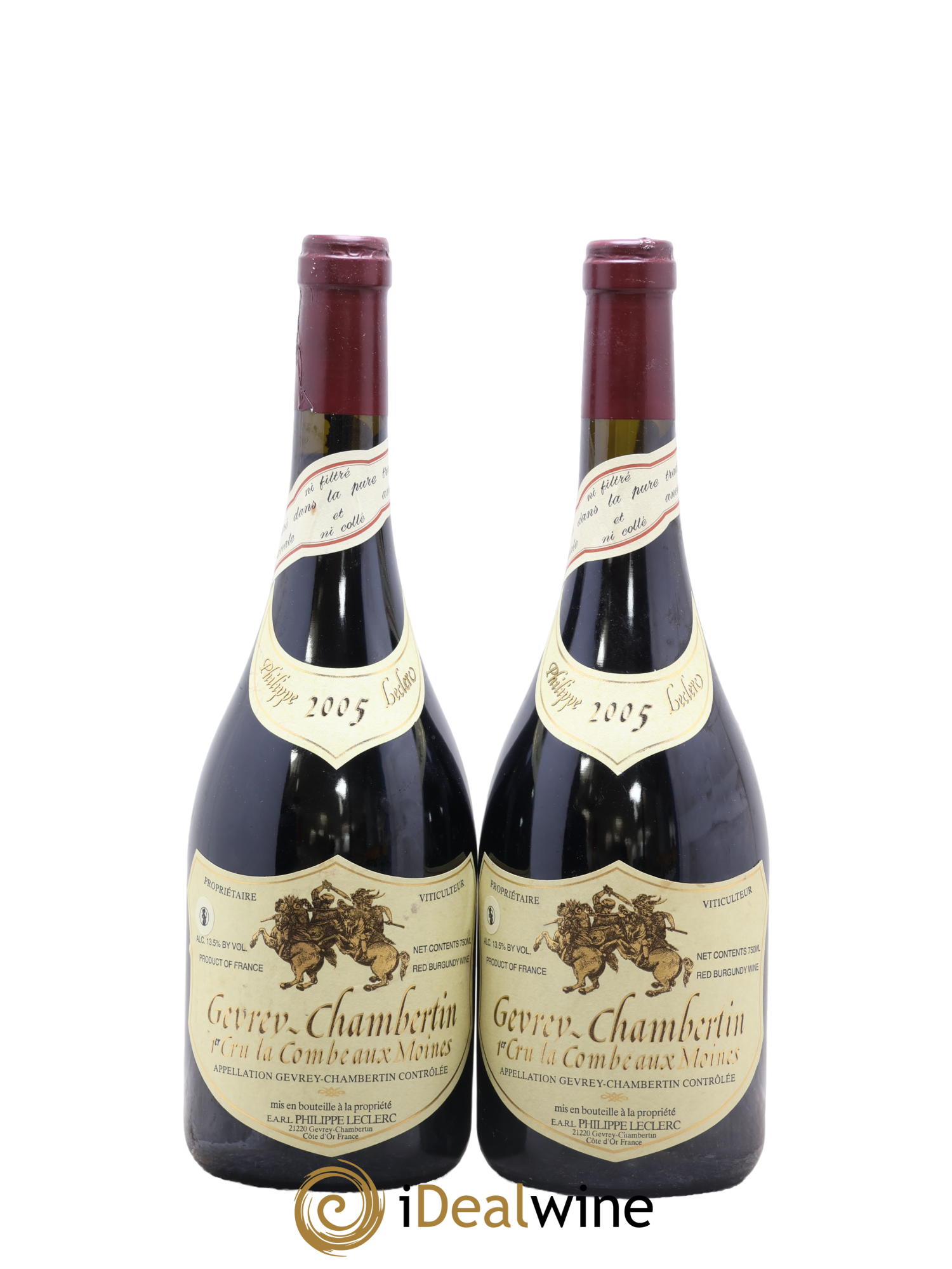 Gevrey-Chambertin 1er Cru La Combe aux Moines Philippe Leclerc 2005 - Lotto di 2 bottiglie - 0