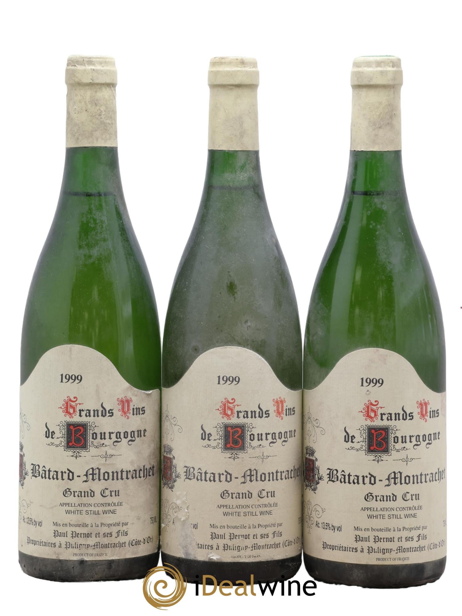 Bâtard-Montrachet Grand Cru Paul Pernot 1999 - Posten von 3 Flaschen - 0