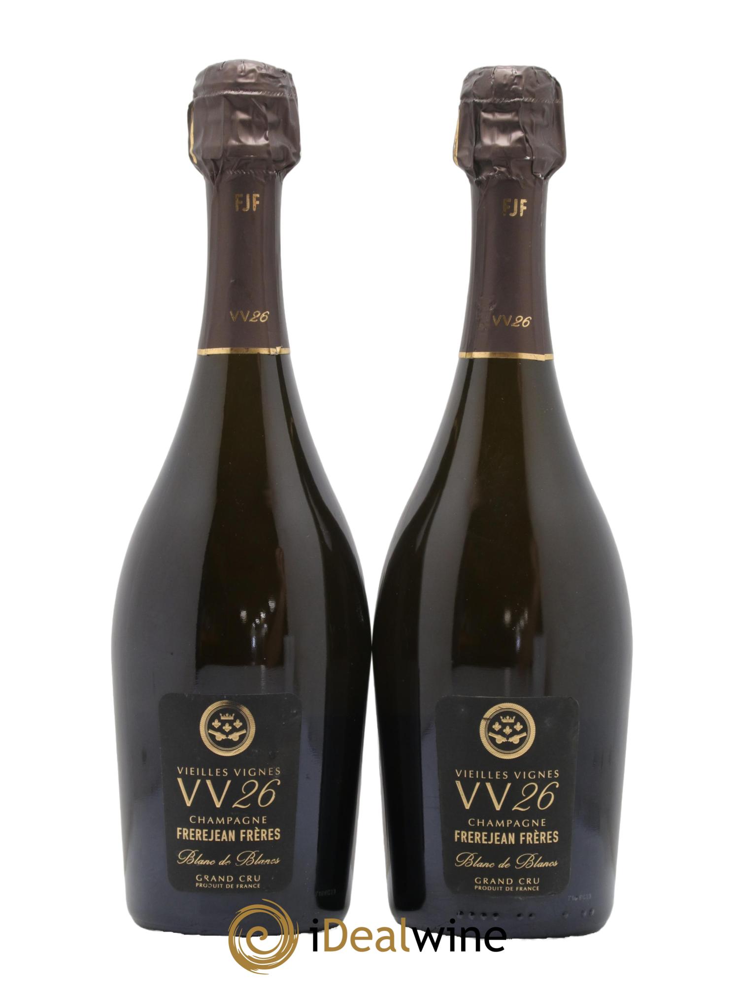 Champagne Grand Cru Brut Blanc de Blancs VV 26 Vieilles Vignes Frerejean freres - Lot de 2 bouteilles - 0