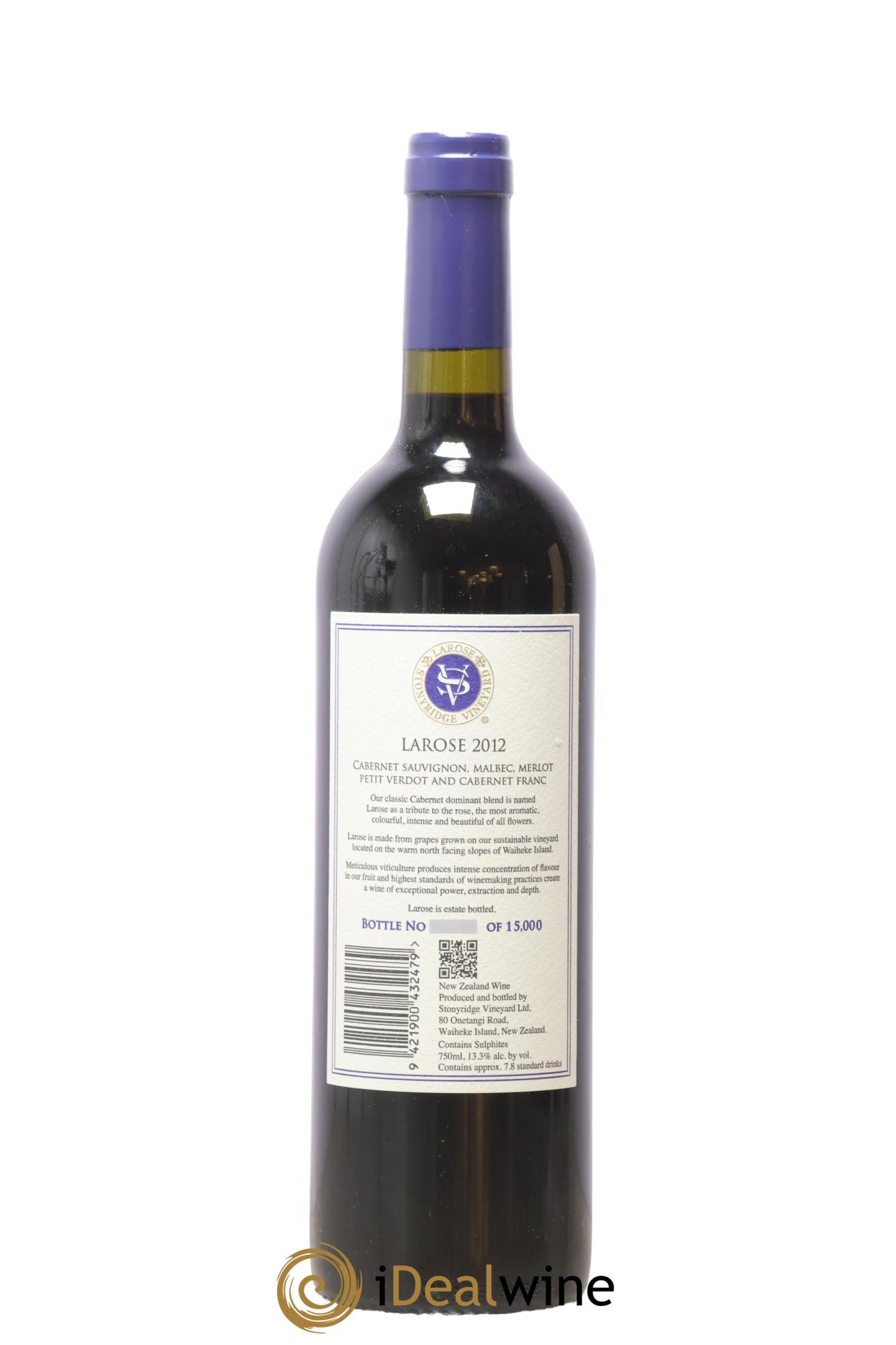 Nouvelle-Zelande Waiheke Island Larose Stonyridge Vineyard 2012 - Lot of 1 bottle - 1
