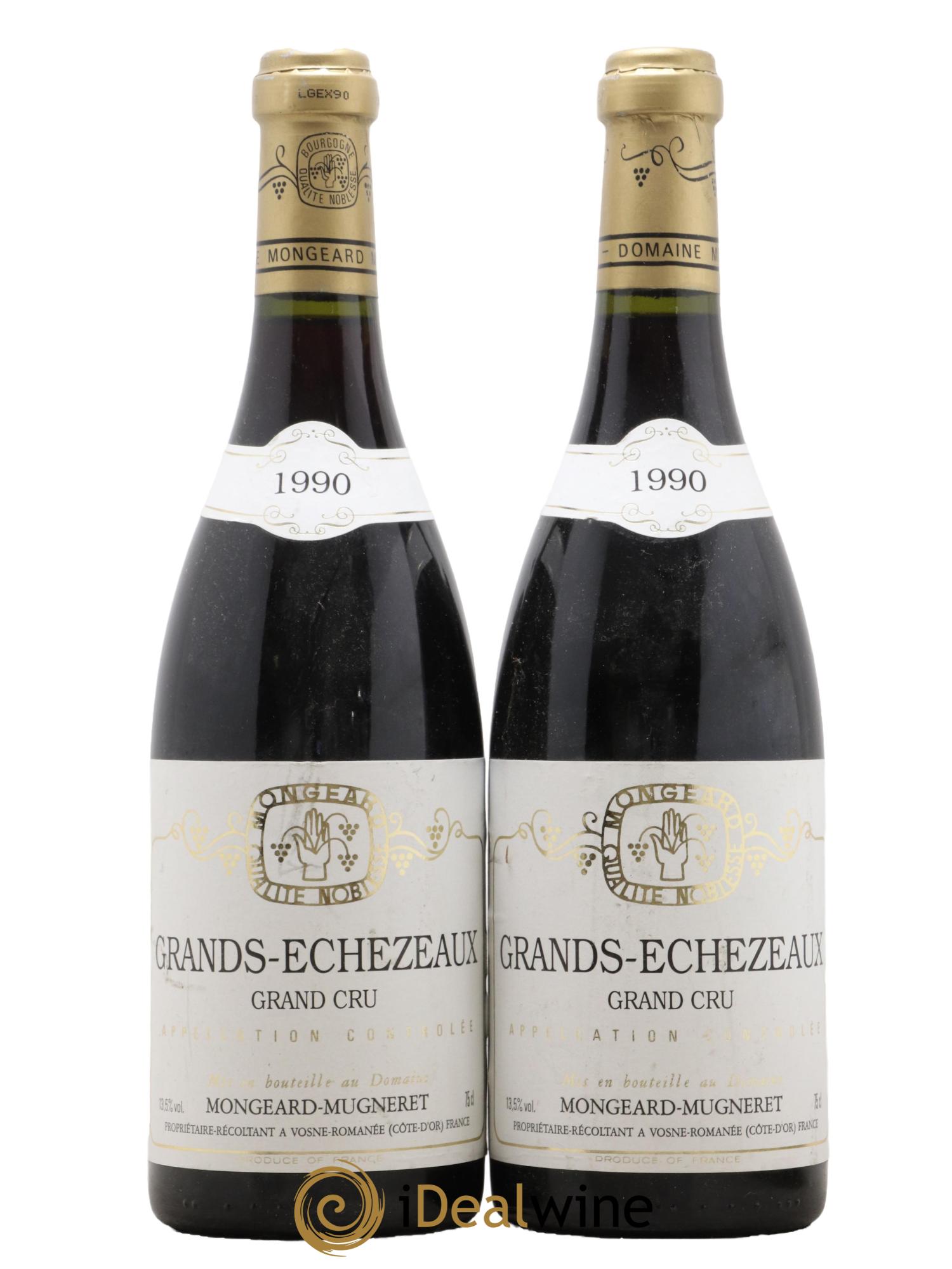 Grands-Echezeaux Grand Cru Mongeard-Mugneret (Domaine) 1990 - Lot de 2 bouteilles - 0