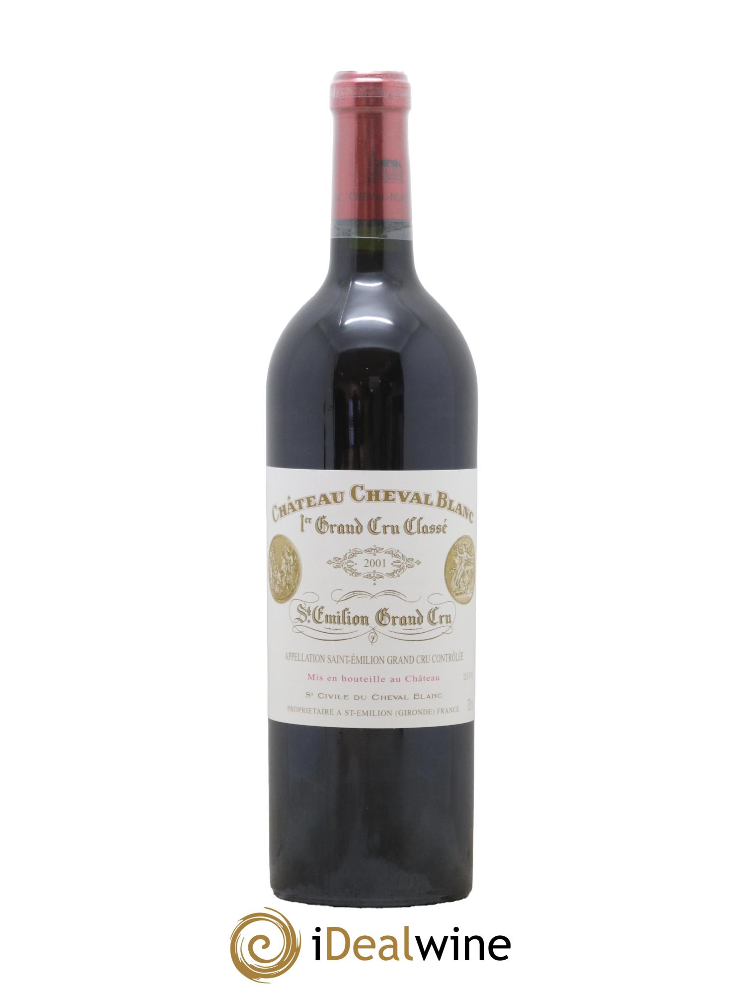 Château Cheval Blanc 1er Grand Cru Classé A 2001 - Lot de 1 bouteille - 0