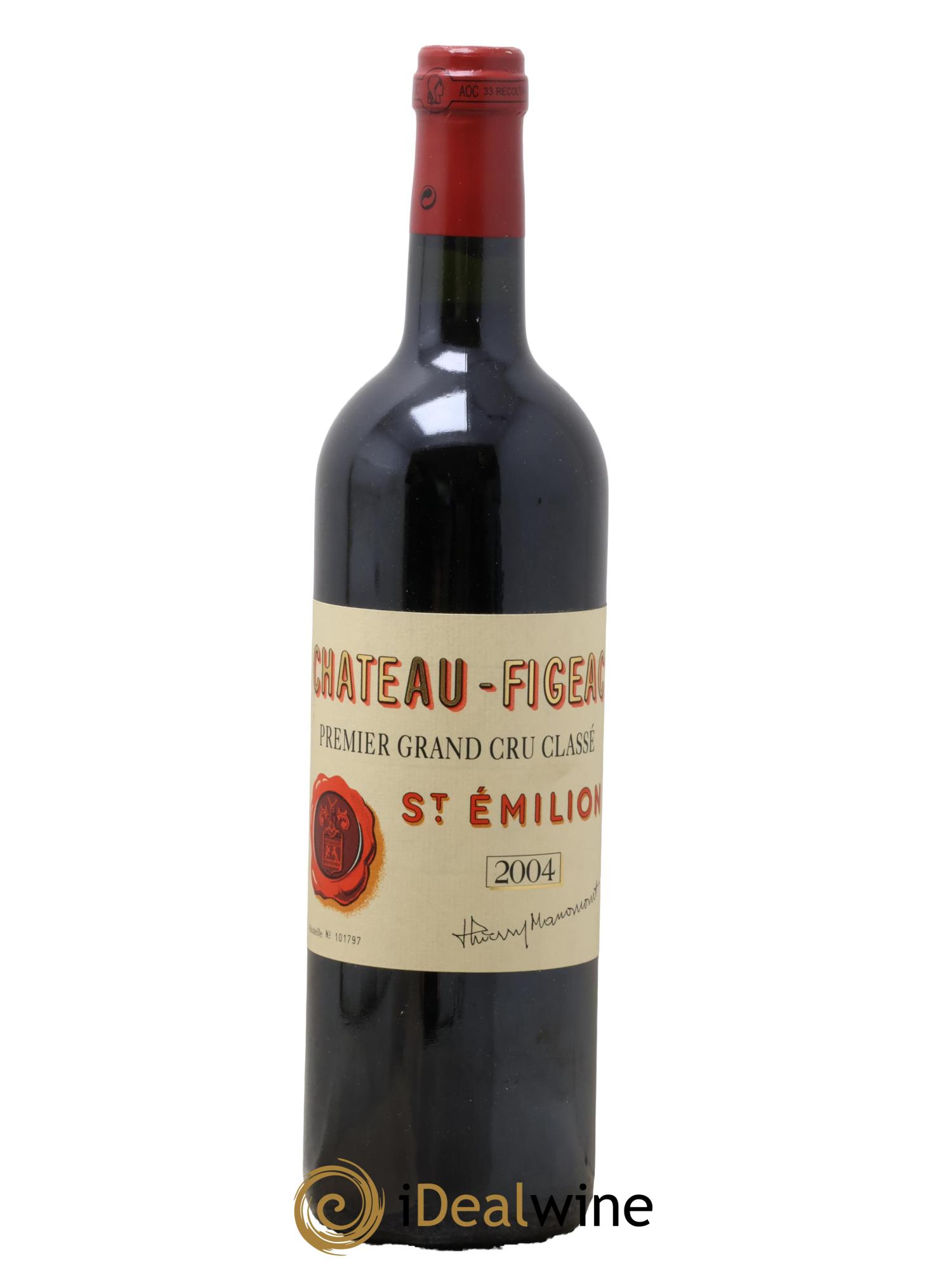 Château Figeac 1er Grand Cru Classé A 2004 - Posten von 1 Flasche - 0