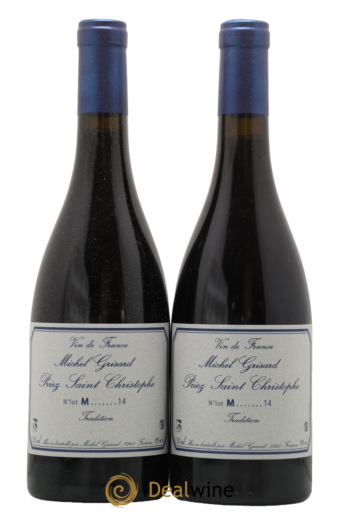 Vin de France Priez Saint Christophe Michel Grisard 2014 - Lot de 2 bouteilles - 0