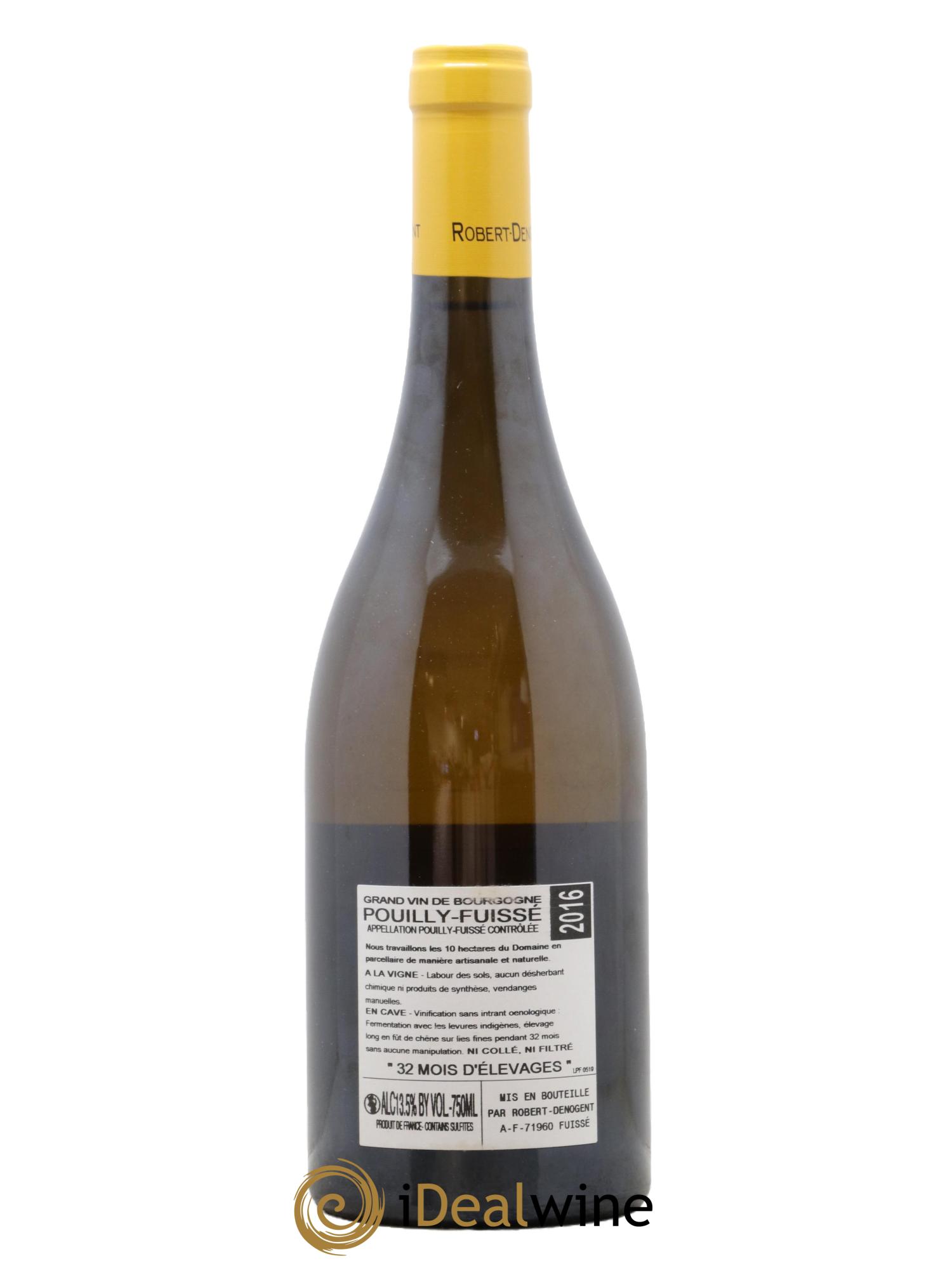 Pouilly-Fuissé La Croix Vieilles Vignes Robert Denogent (Domaine) 2016 - Posten von 1 Flasche - 1