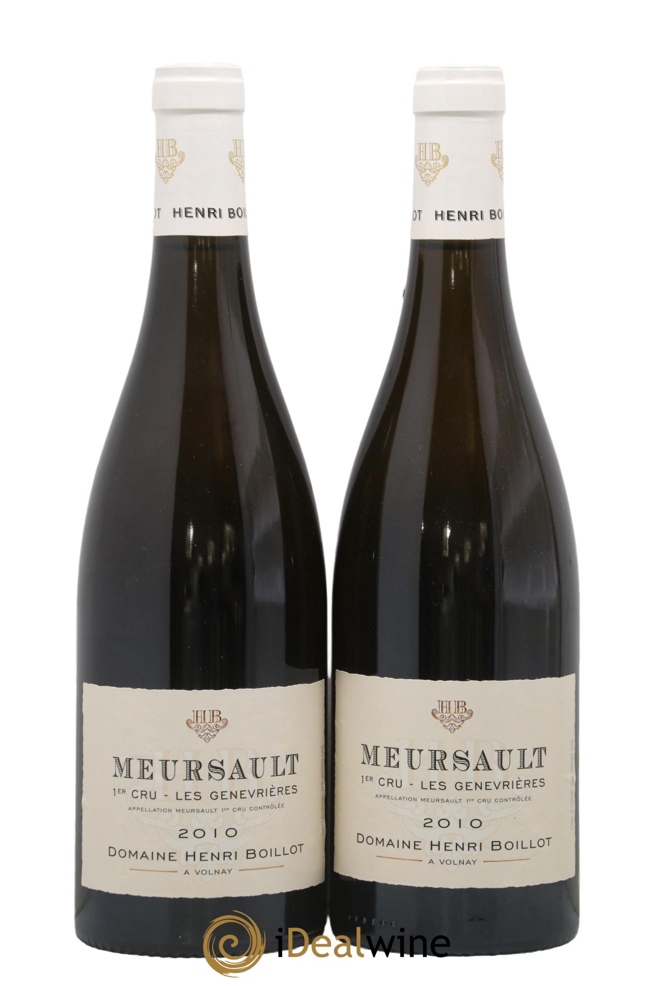 Meursault 1er Cru Les Genevrières Henri Boillot (Domaine) 2010 - Lot de 2 bouteilles - 0