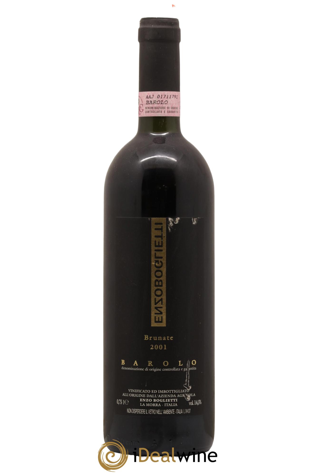 Barolo Brunate Boglietti 2001 - Lot de 1 bouteille - 0
