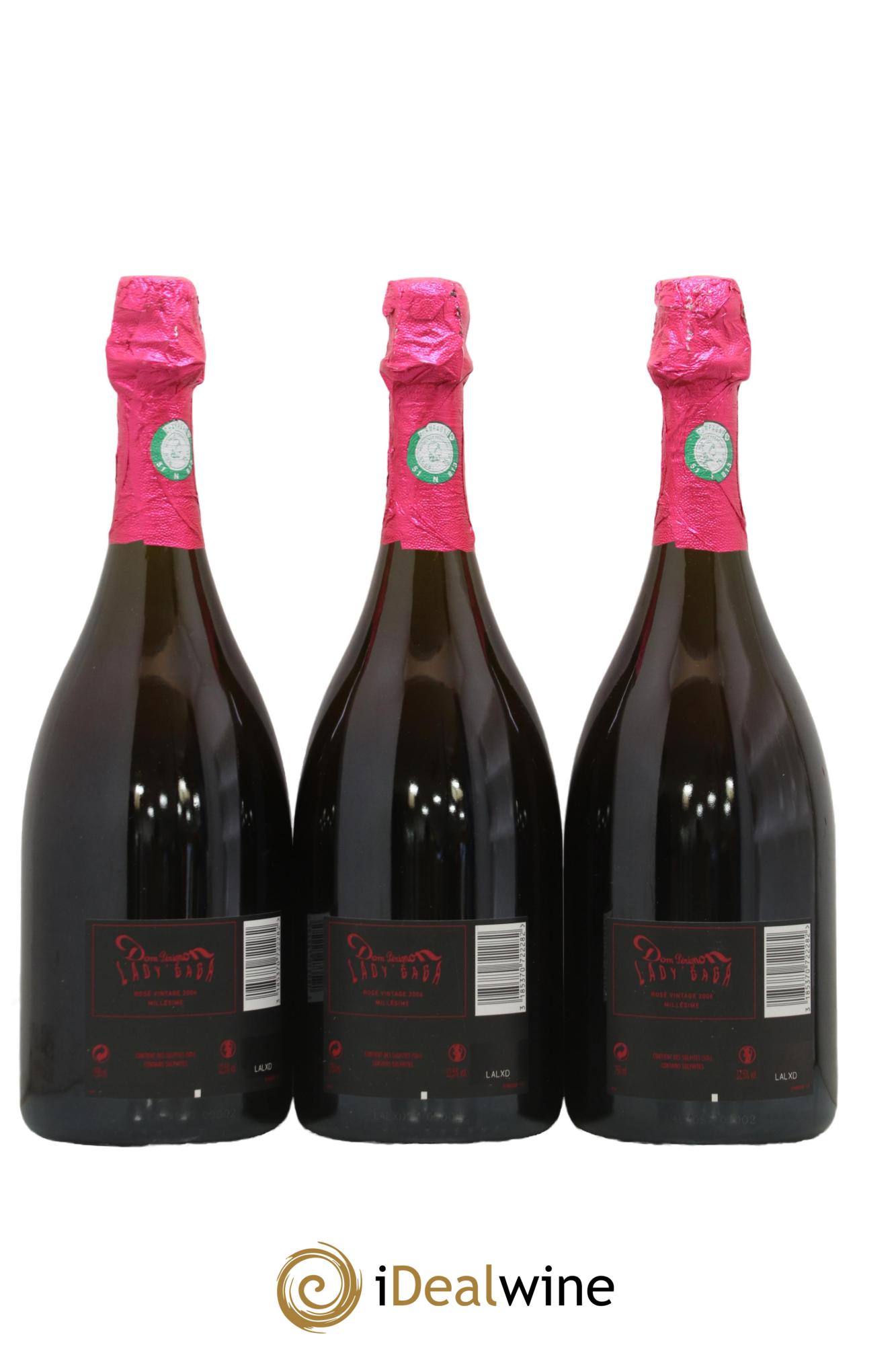 Vintage Edition Limitée Lady Gaga Dom Pérignon 2006 - Posten von 3 Flaschen - 1