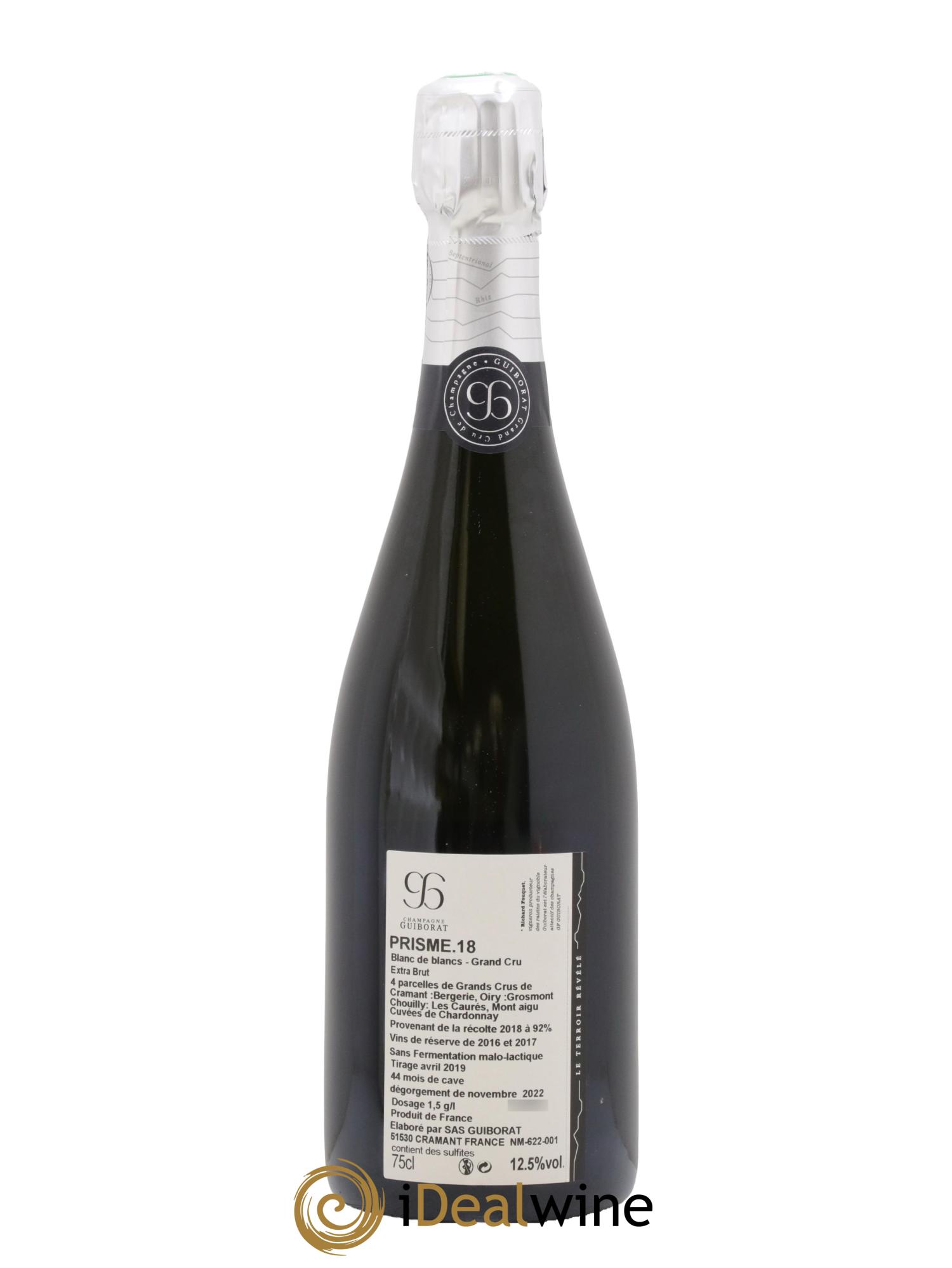Extra Brut Prisme Blanc de Blancs Guiborat 2018 - Lot of 1 bottle - 1