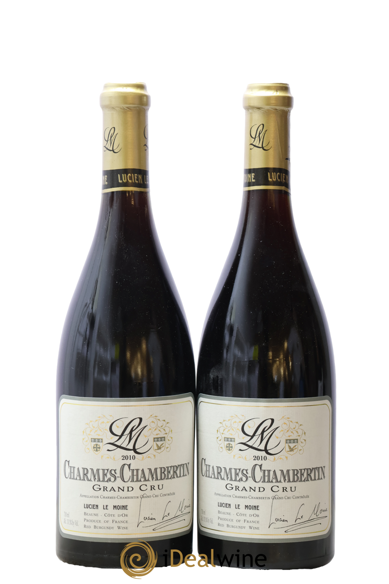 Charmes-Chambertin Grand Cru Lucien Le Moine 2010 - Posten von 2 Flaschen - 0