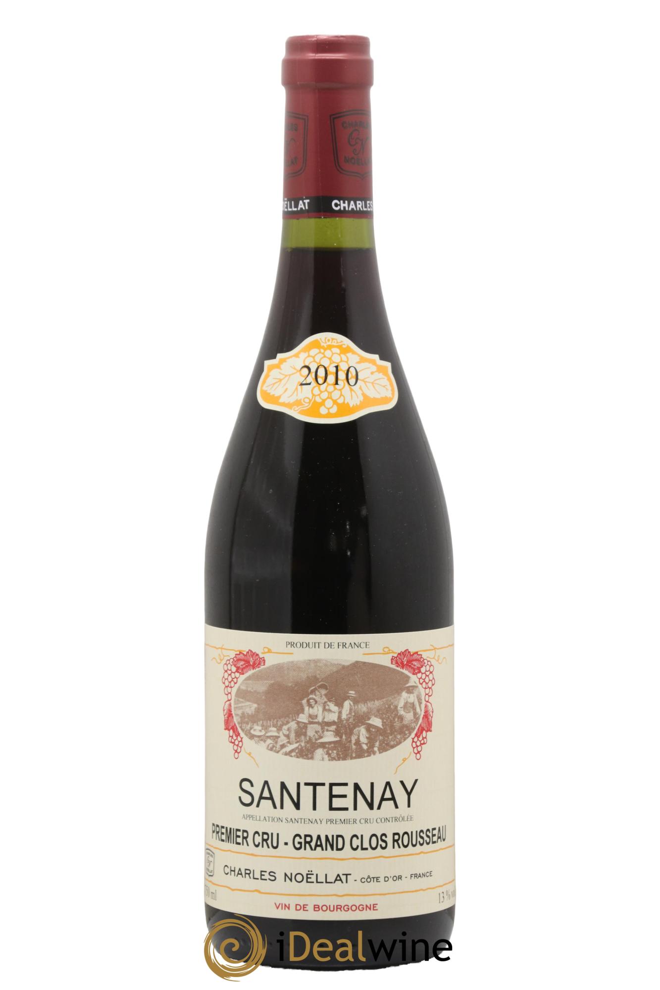 Santenay 1er Cru Grand Clos Rousseau Charles Noëllat 2010 - Posten von 1 Flasche - 0