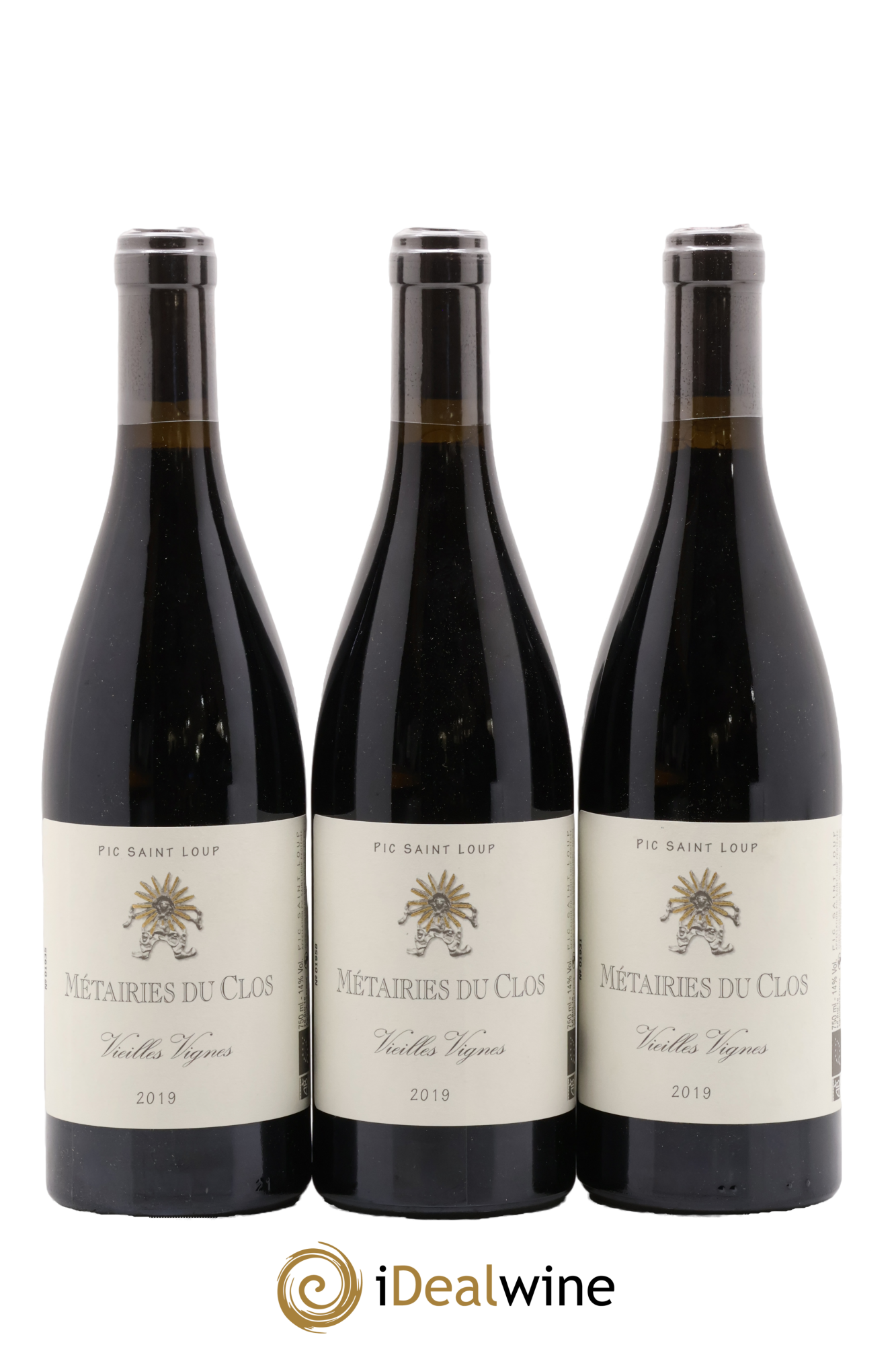 Pic Saint-Loup Les Métairies du Clos Vieilles Vignes Christophe Peyrus et Françoise Julien 2019 - Posten von 3 Flaschen - 0