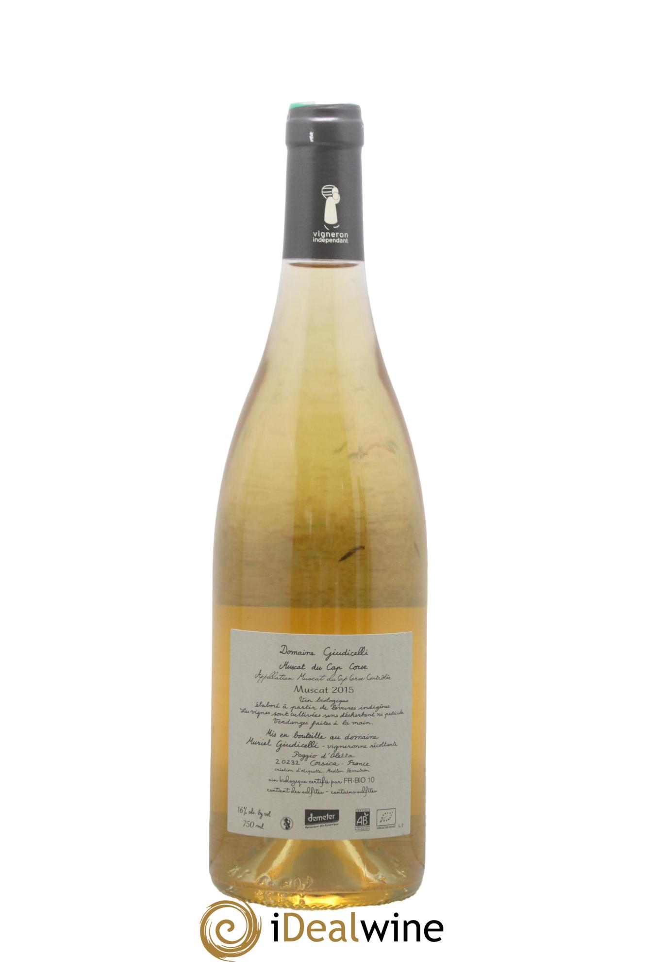 Muscat du Cap Corse Fût Domaine Muriel Giudicelli 2015 - Lot of 1 bottle - 1