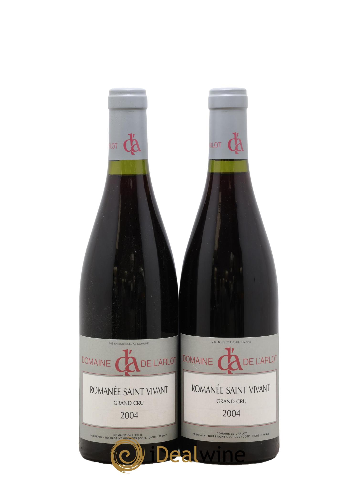 Romanée-Saint-Vivant Grand Cru Domaine de l'Arlot 2004 - Lot of 2 bottles - 0