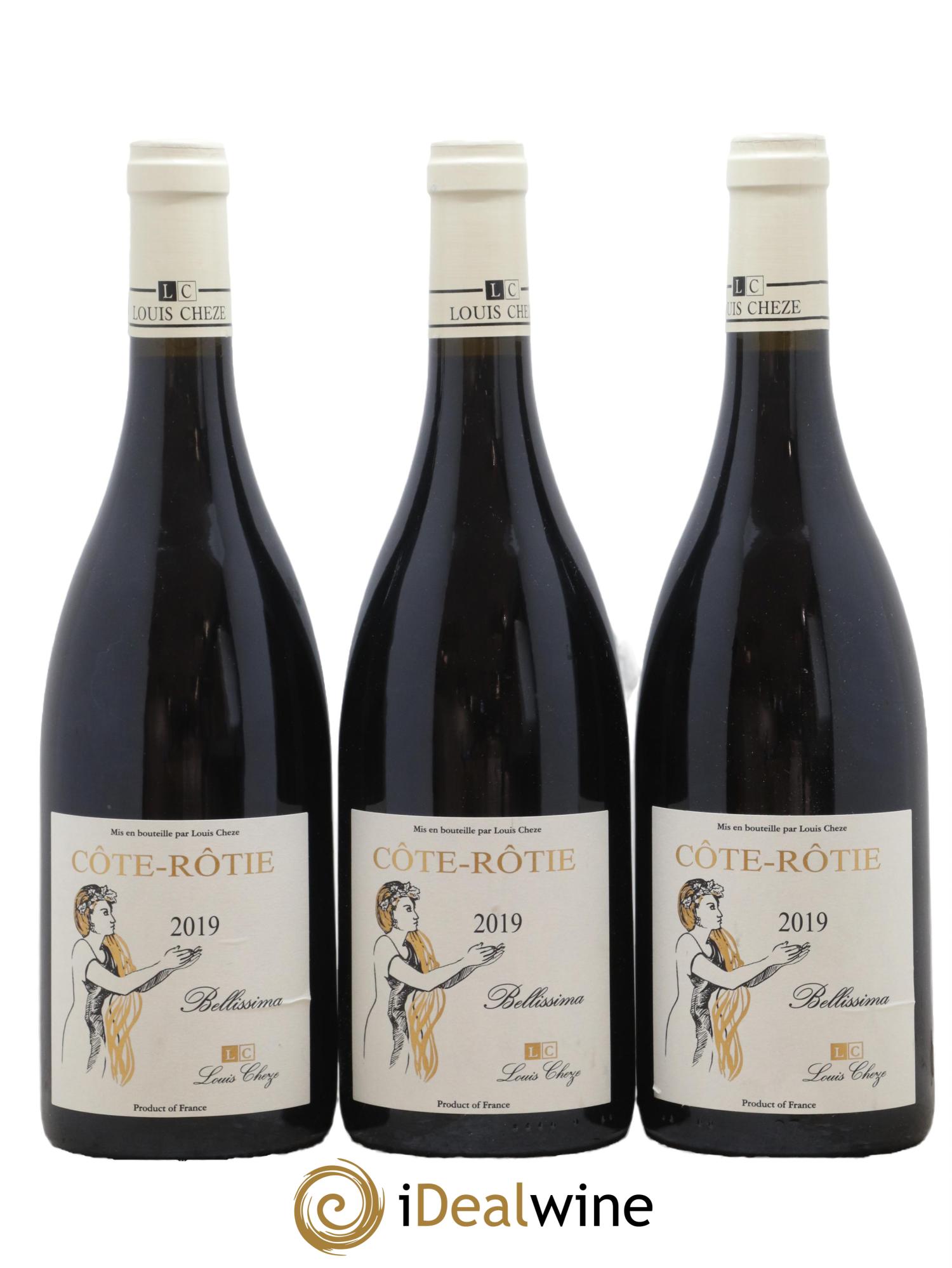 Côte-Rôtie Bellissima Louis Cheze (Domaine) 2019 - Lotto di 3 bottiglie - 0