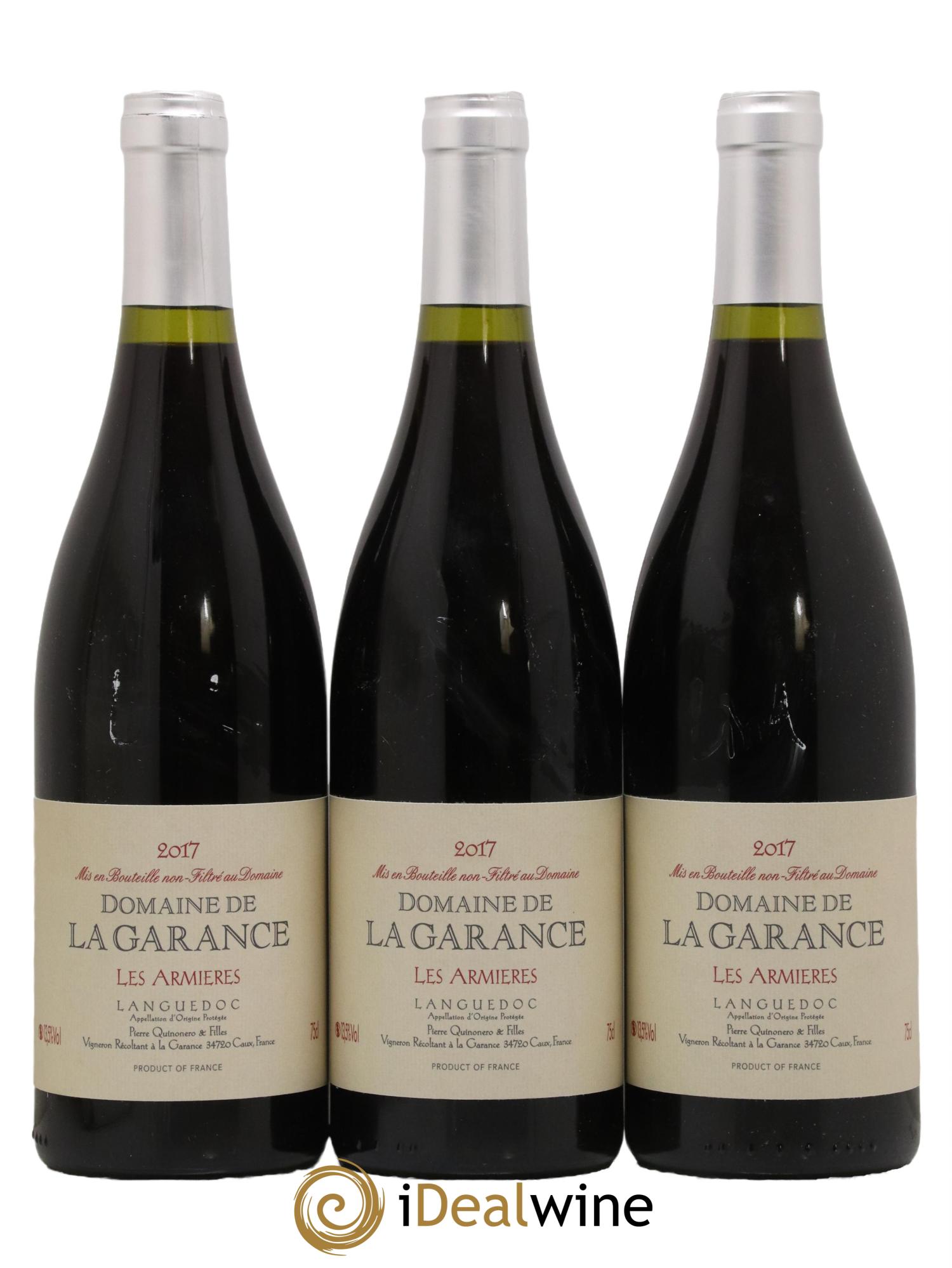 Coteaux du Languedoc de La Garance (Domaine) Les Armières 2017 - Lot de 3 bouteilles - 0