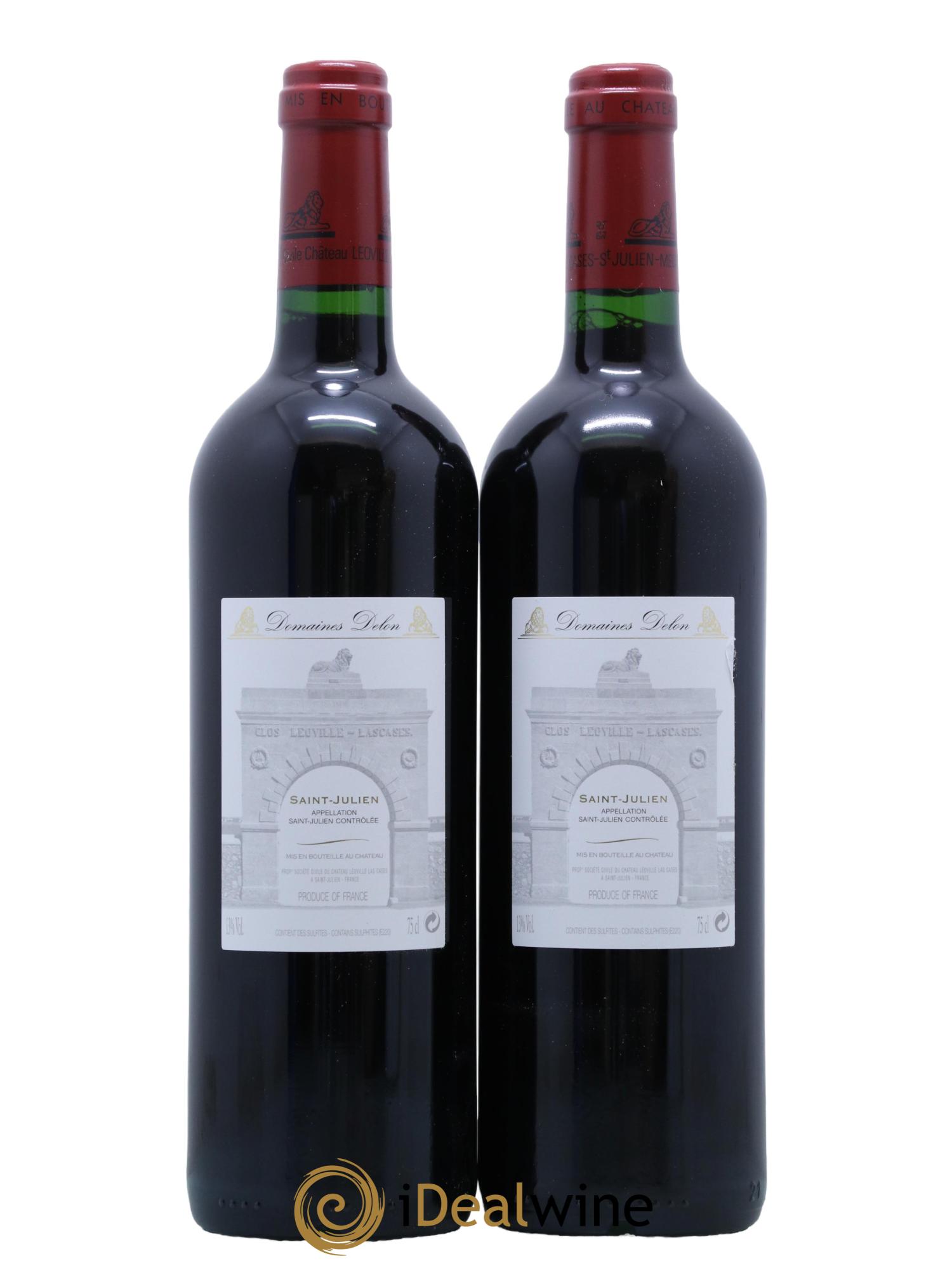 Château Léoville Las Cases 2ème Grand Cru Classé 2005 - Lot of 2 bottles - 1