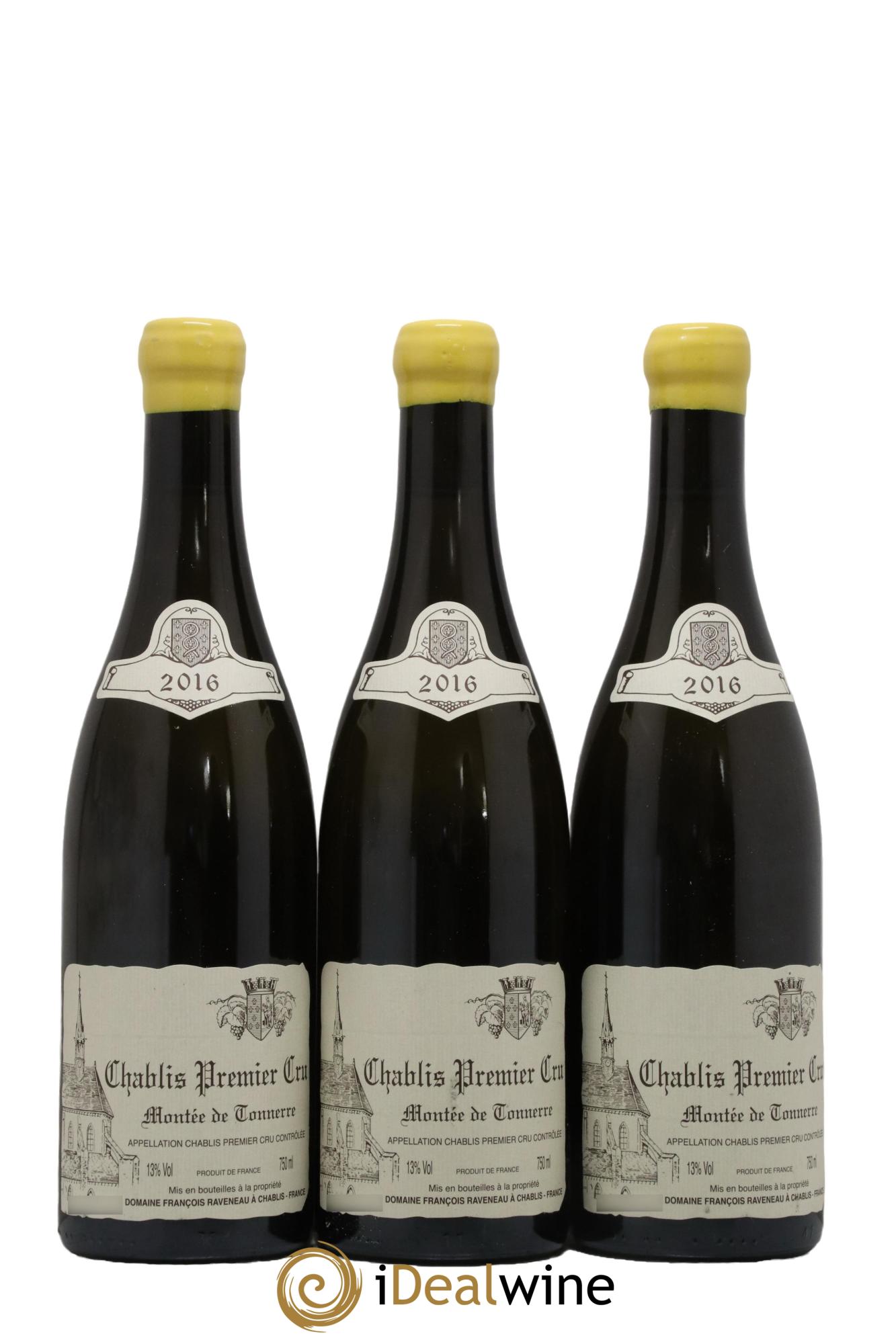 Chablis 1er Cru Montée de Tonnerre Raveneau (Domaine) 2016 - Lot of 3 bottles - 0