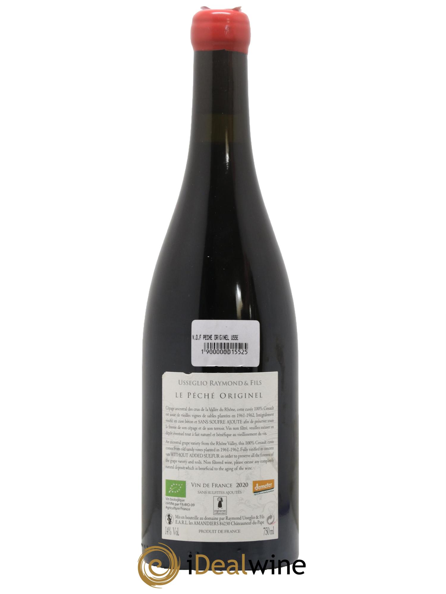Vin de France Le Péché Originel Raymond Usseglio 2020 - Lotto di 1 bottiglia - 1