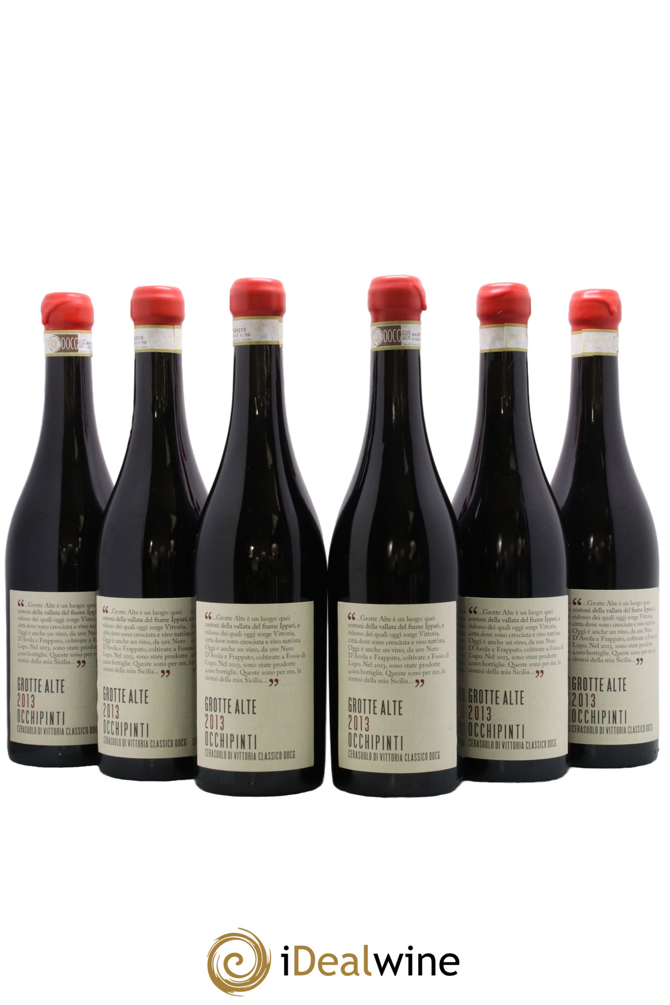 Cerasuolo di Vittoria Classico DOCG Grotte Alte Azienda Agricola Arianna Occhipinti 2013 - Lot de 6 bouteilles - 0
