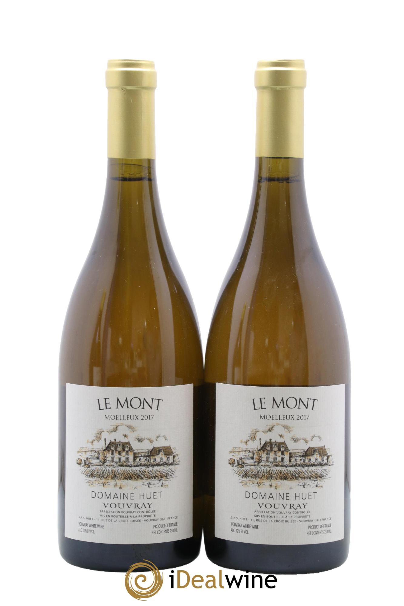 Vouvray Le Mont Moelleux Domaine Huet 2017 - Lotto di 2 bottiglie - 0