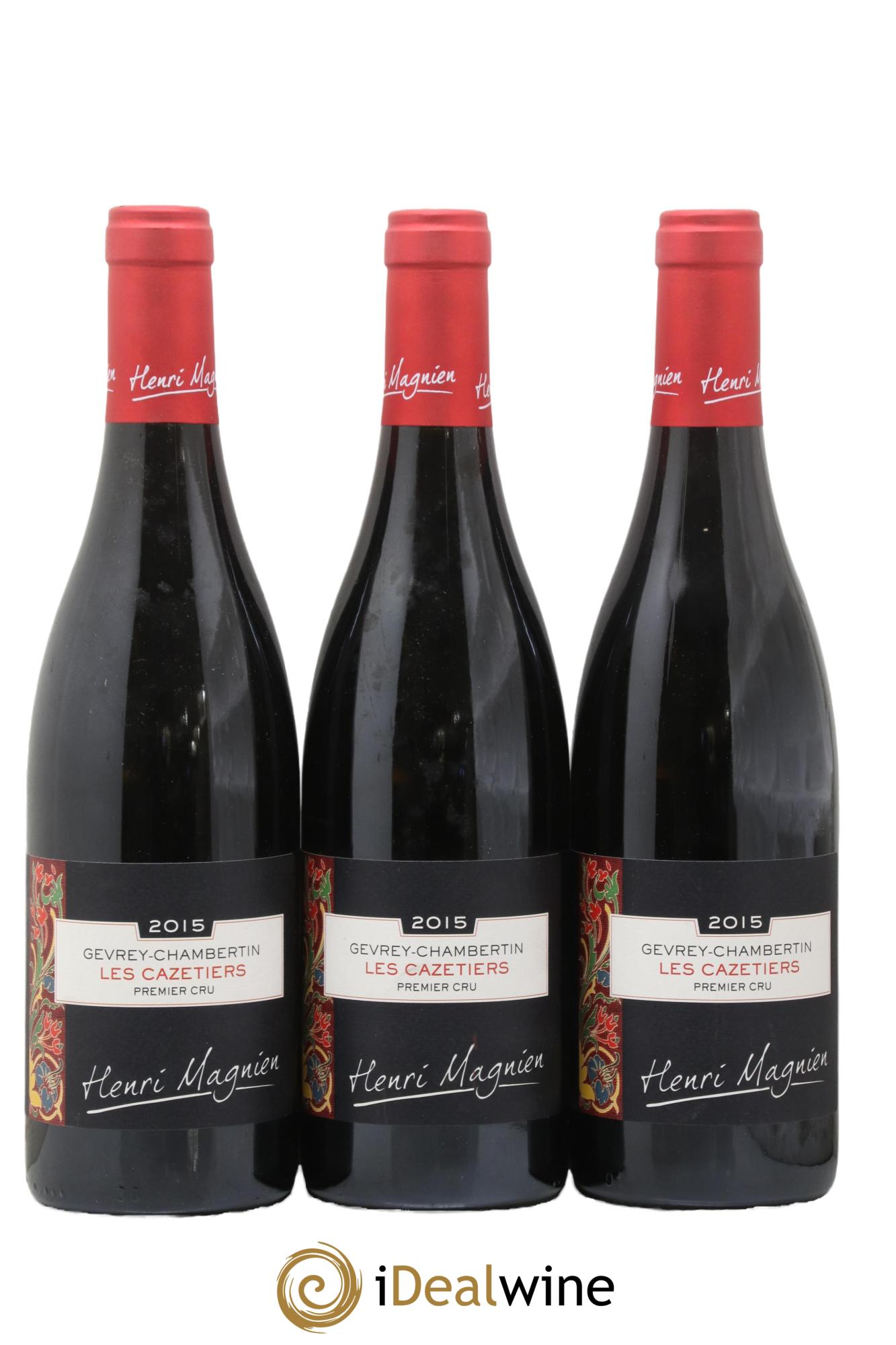 Gevrey-Chambertin 1er Cru Les Cazetiers Henri Magnien (Domaine) 2015 - Lot de 3 bouteilles - 0