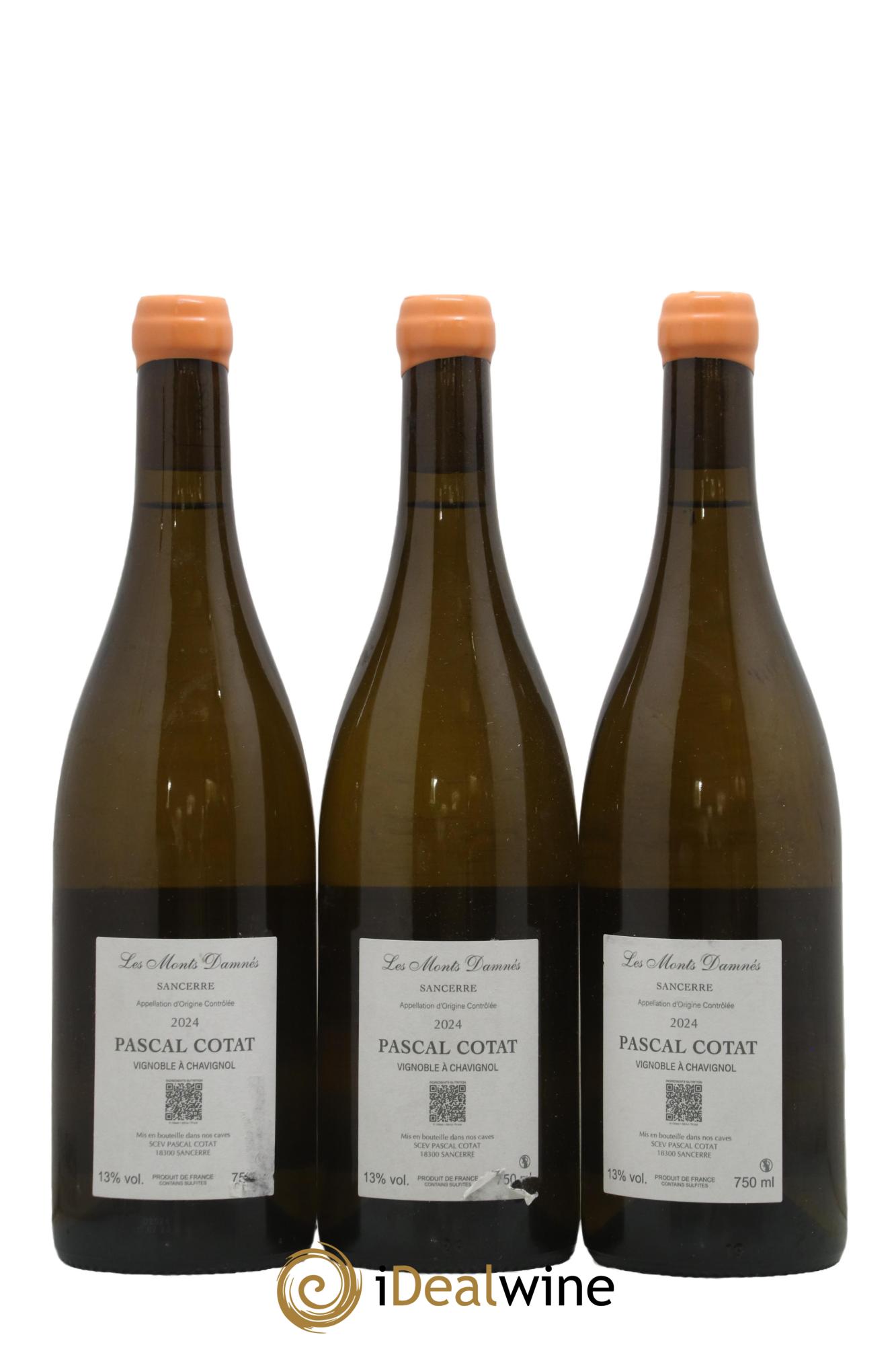 Sancerre Les Monts Damnés Pascal Cotat 2024 - Lot de 3 bouteilles - 1