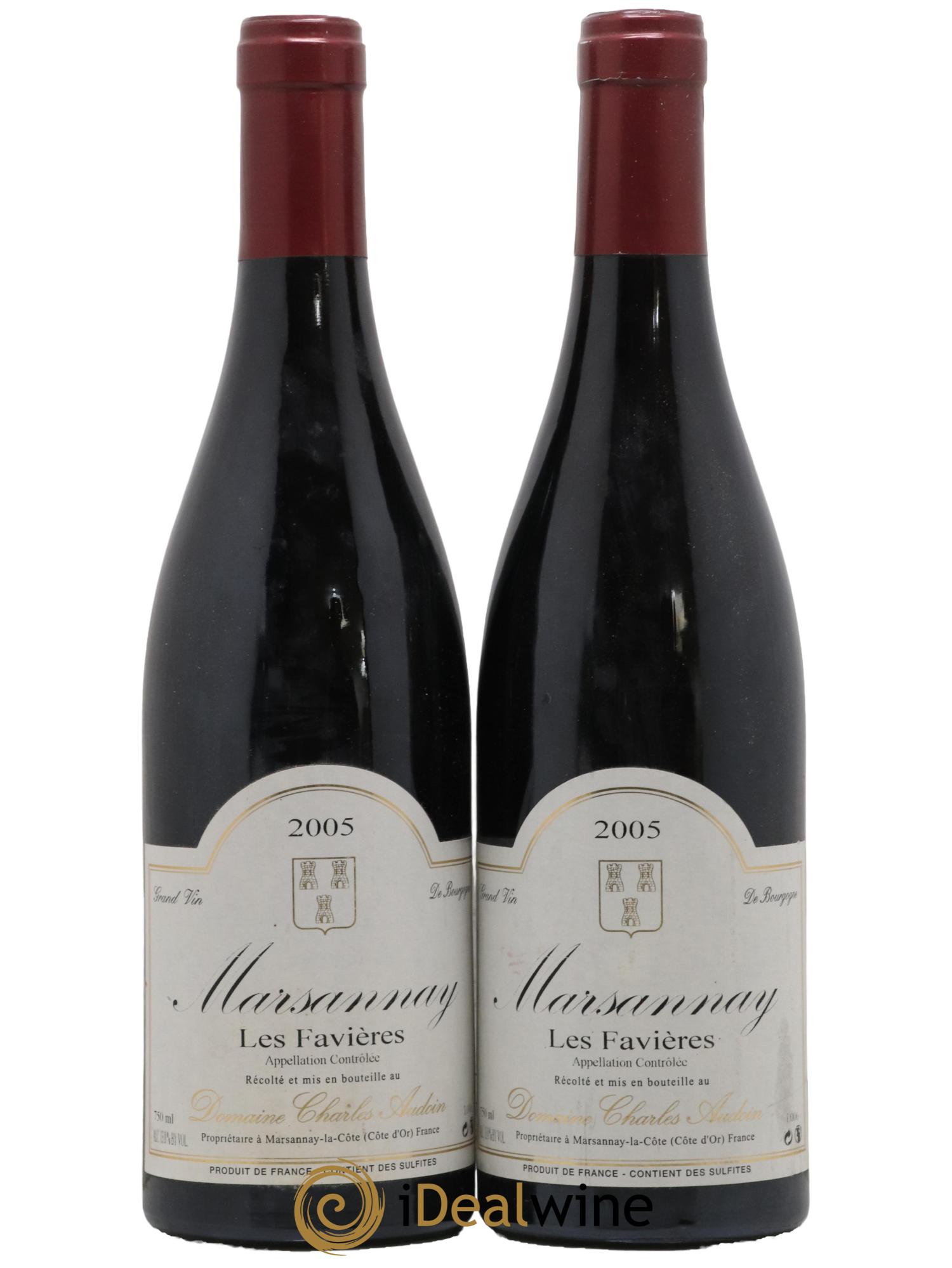 Marsannay Les Favieres Charles Haudoin 2005 - Lot de 2 bouteilles - 0
