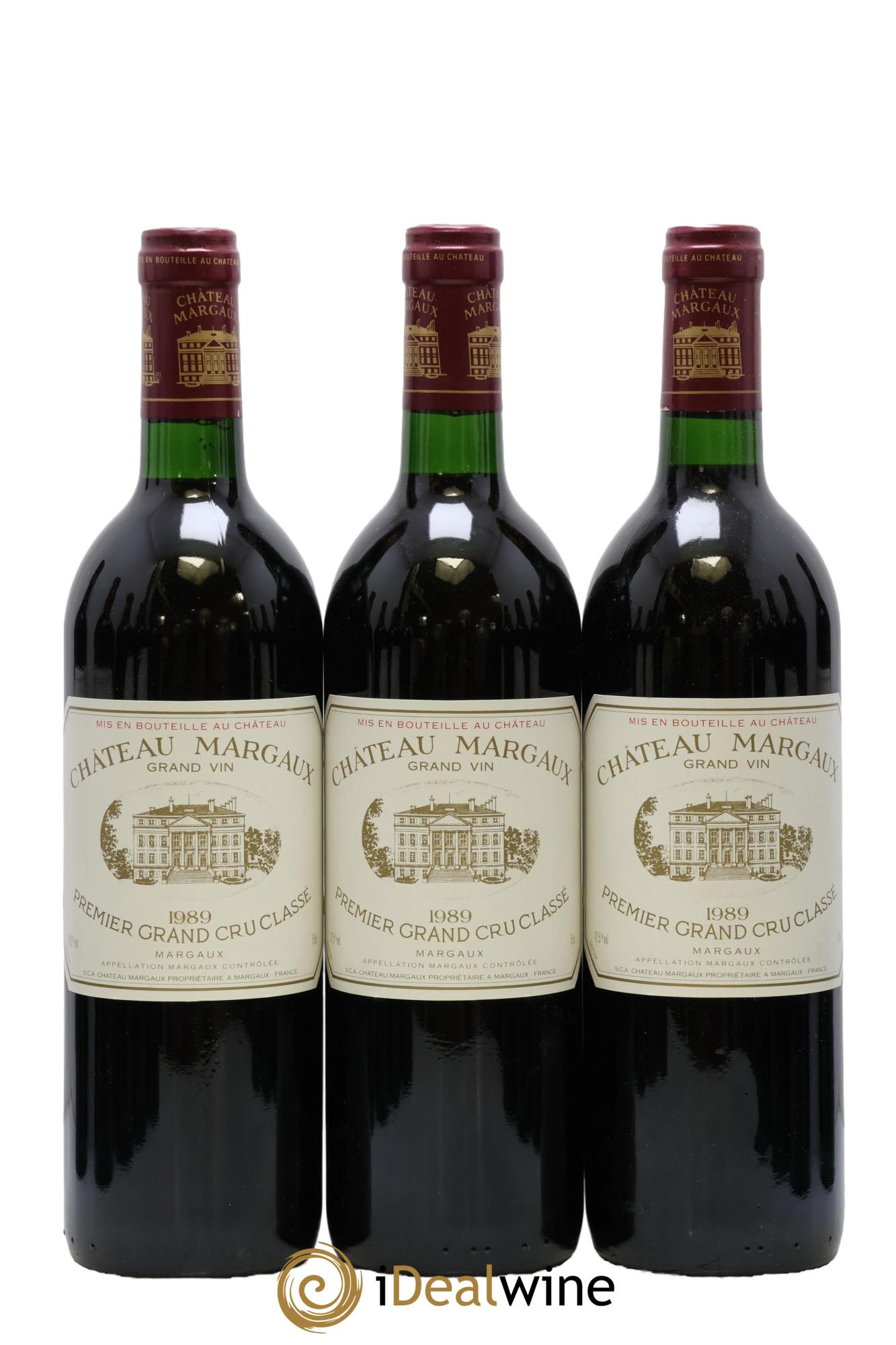 Château Margaux 1er Grand Cru Classé 1989 - Lot de 12 bouteilles - 1