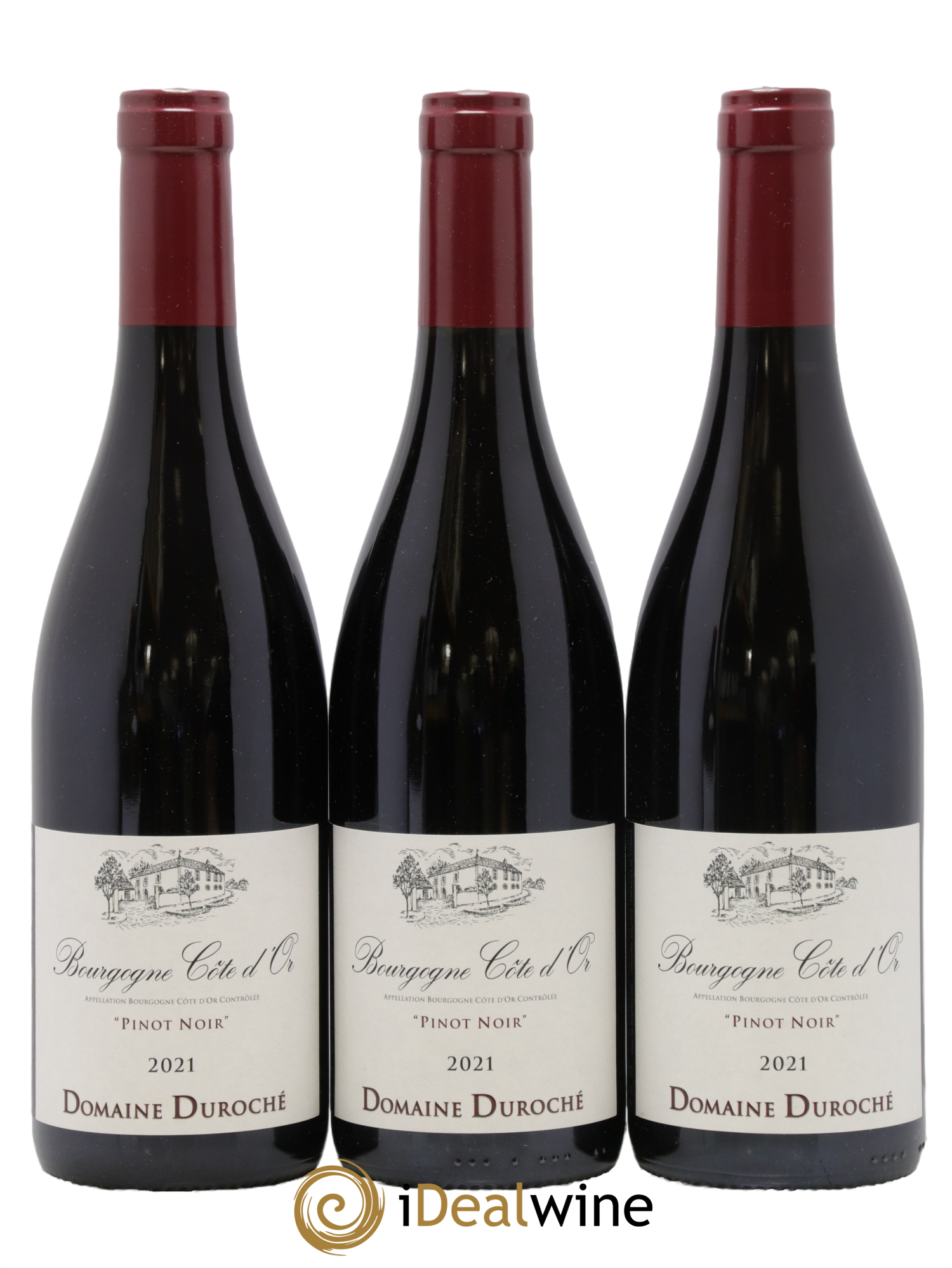 Bourgogne Côte-d'Or Pinot Noir Duroché (Domaine) 2021 - Lot de 3 bouteilles - 0