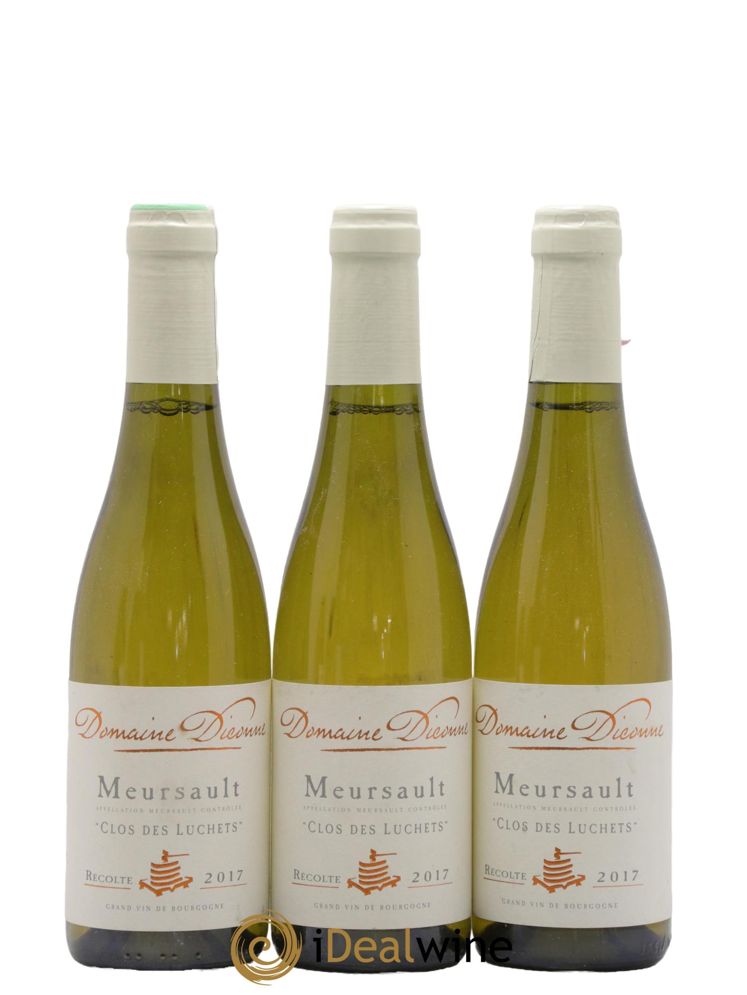 Meursault Clos des Luchets Domaine Diconne 2017 - Posten von 3 Demi-Flaschen - 0