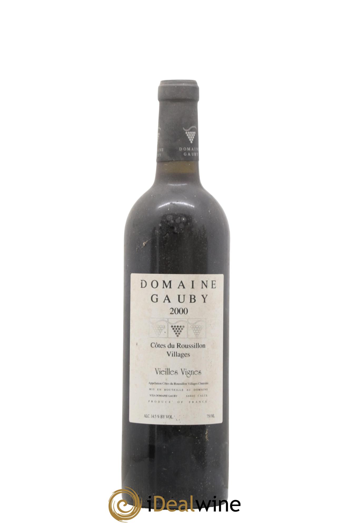 Côtes du Roussillon Villages Vieilles vignes Gauby (Domaine) 2000 - Lot de 1 bouteille - 0