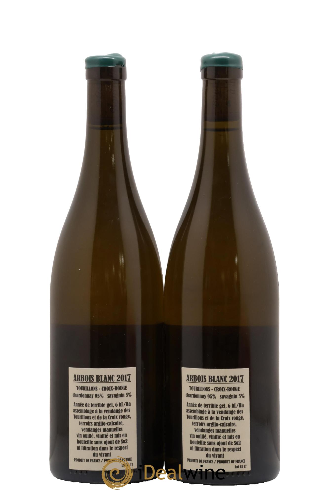 Arbois Tourillons-Croix Rouge Adeline Houillon & Renaud Bruyère 2017 - Lot de 2 bouteilles - 1
