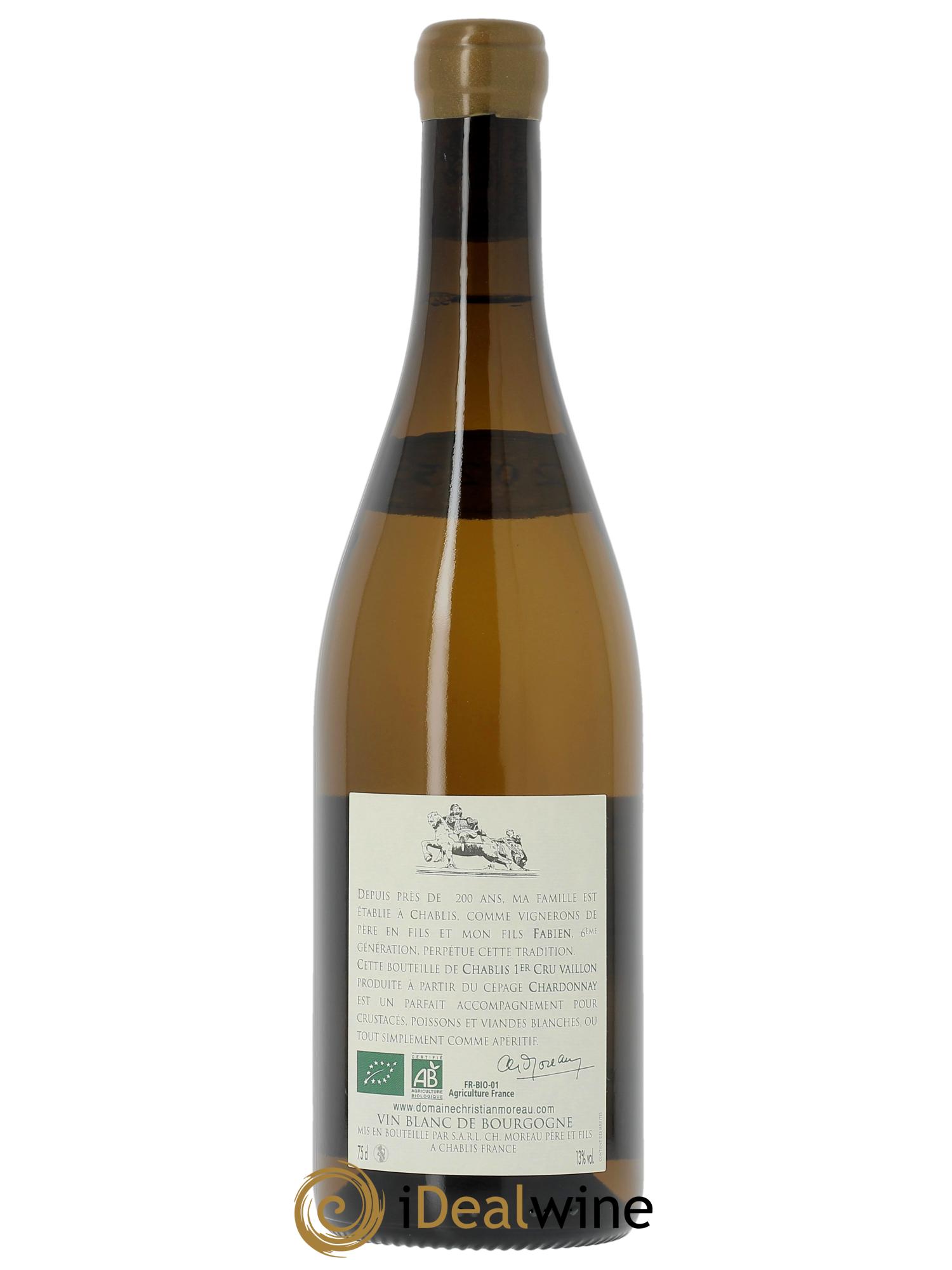 Chablis 1er Cru Vaillons Cuvée Guy Moreau Christian Moreau  2023 - Posten von 1 Flasche - 1