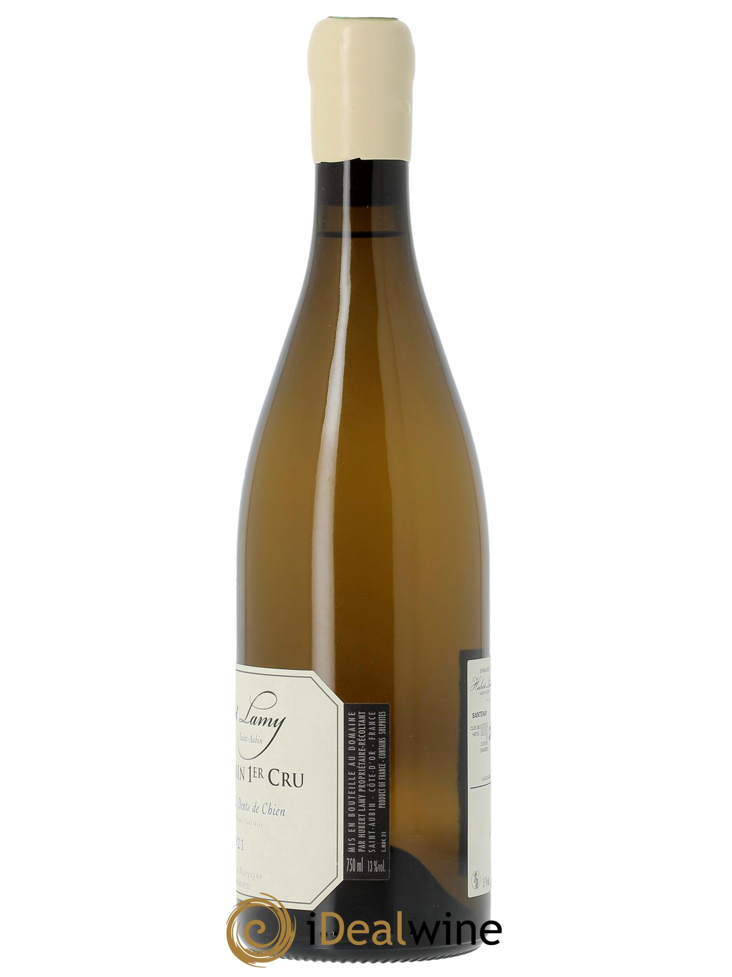 Saint-Aubin 1er Cru Les Murgers des Dents de Chien Hubert Lamy 2021 - Lot de 1 bouteille - 1