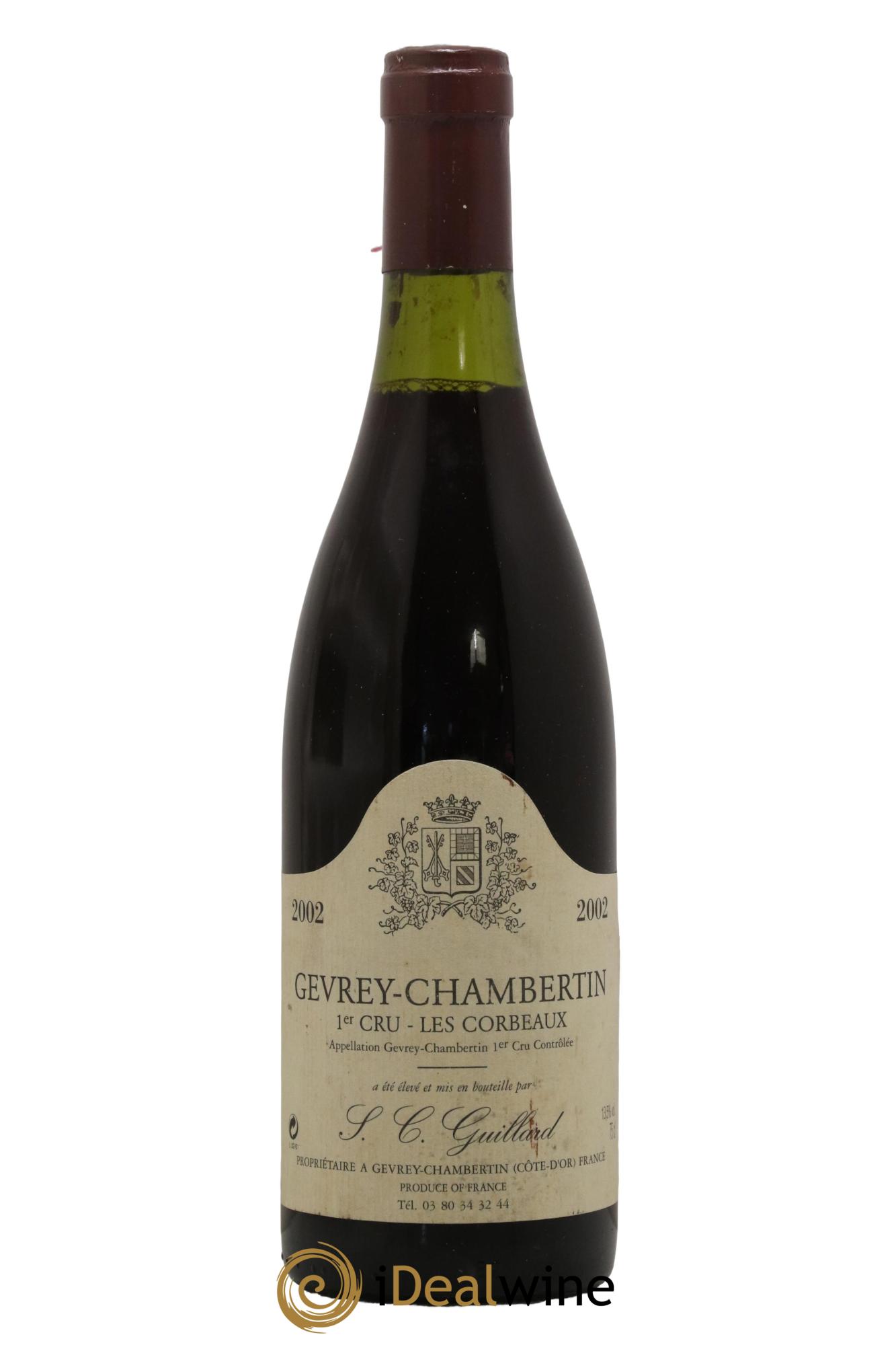 Gevrey-Chambertin 1er Cru Les Corbeaux Domaine Guillard 2002 - Lot of 1 bottle - 0