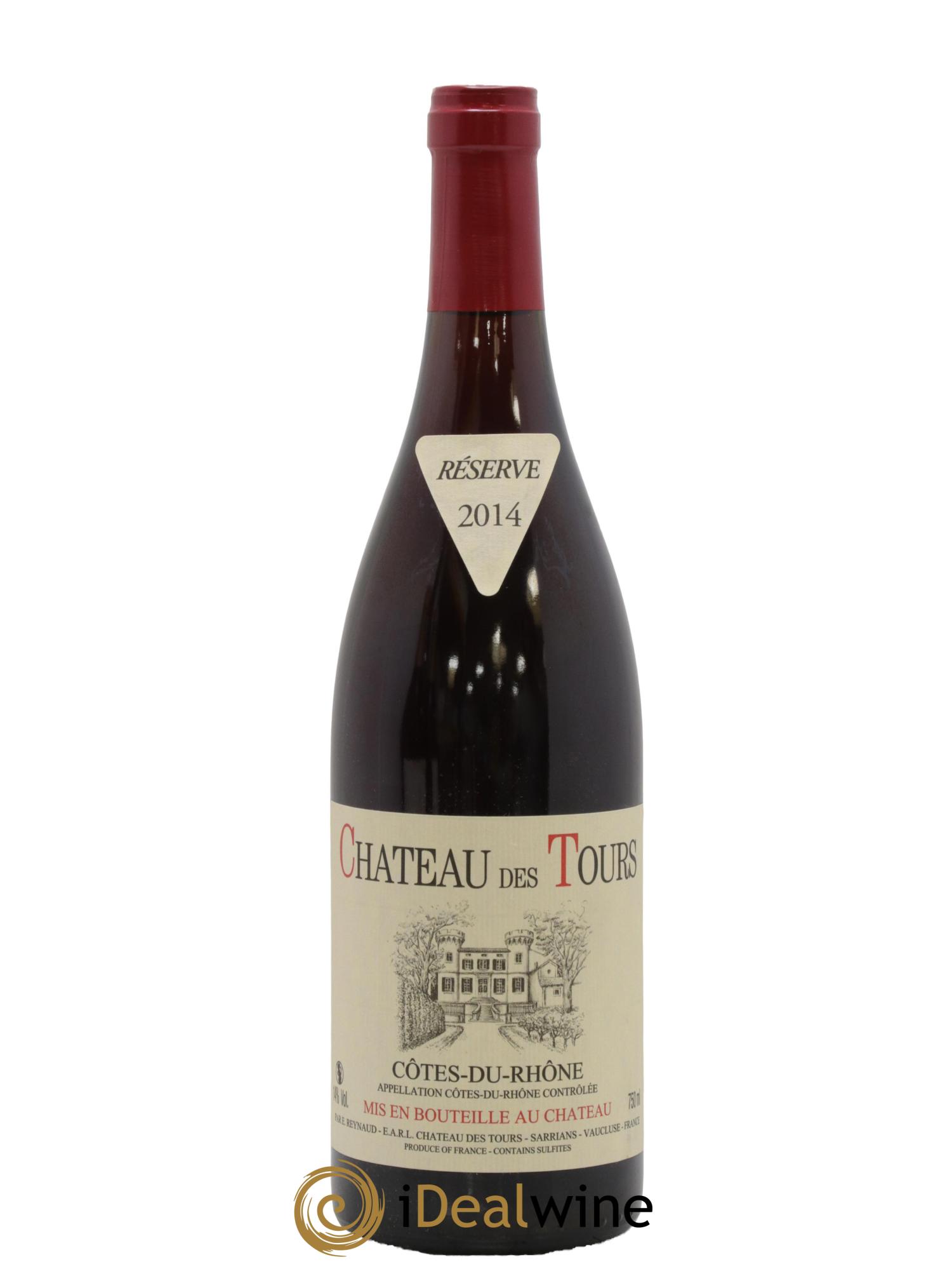 Côtes-du-Rhône Château des Tours Emmanuel Reynaud 2014 - Lot de 1 bouteille - 0