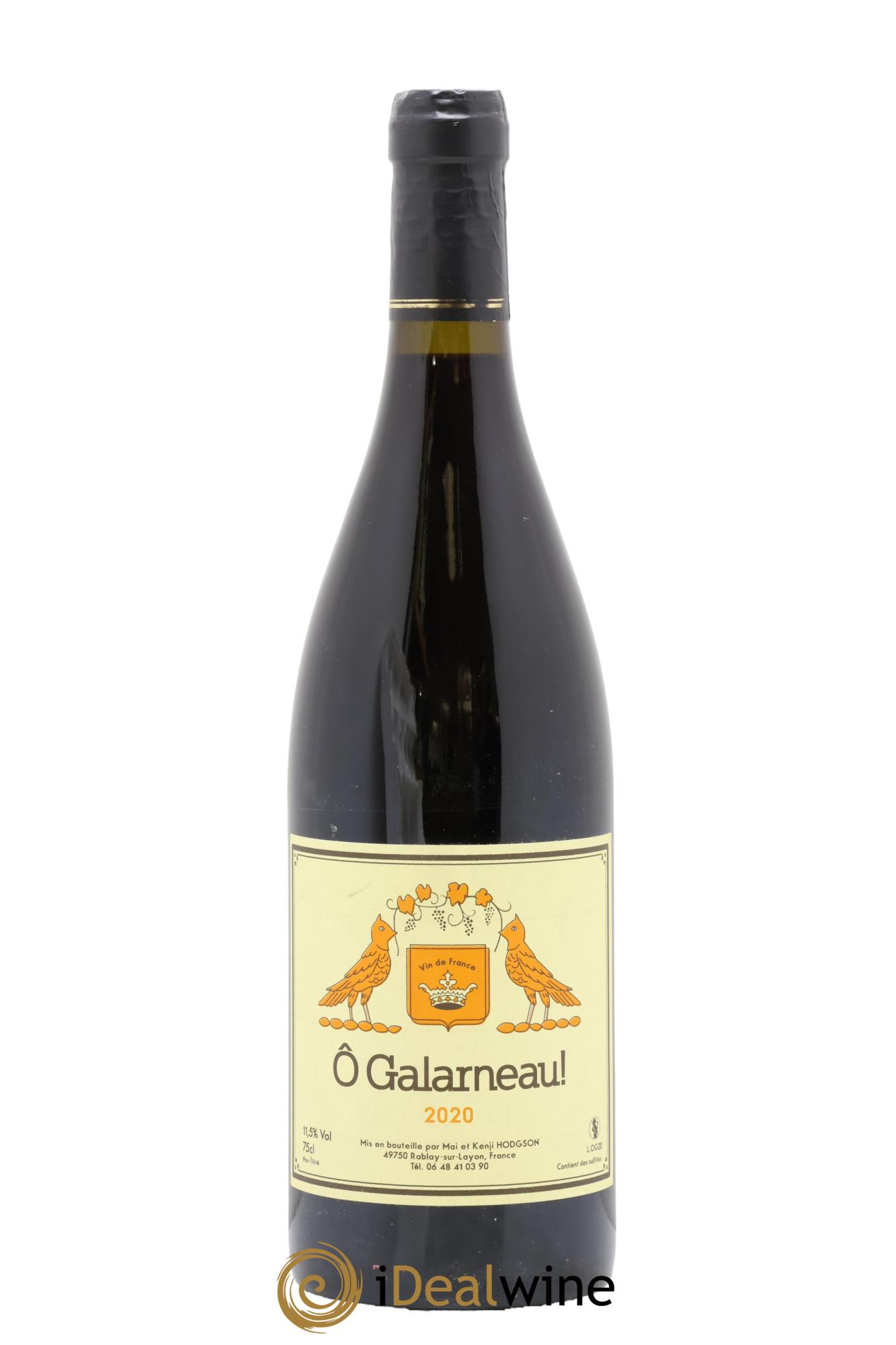 Vin de France O Galarneau Mai & Kenji Hodgson 2020 - Lot de 1 bouteille - 0
