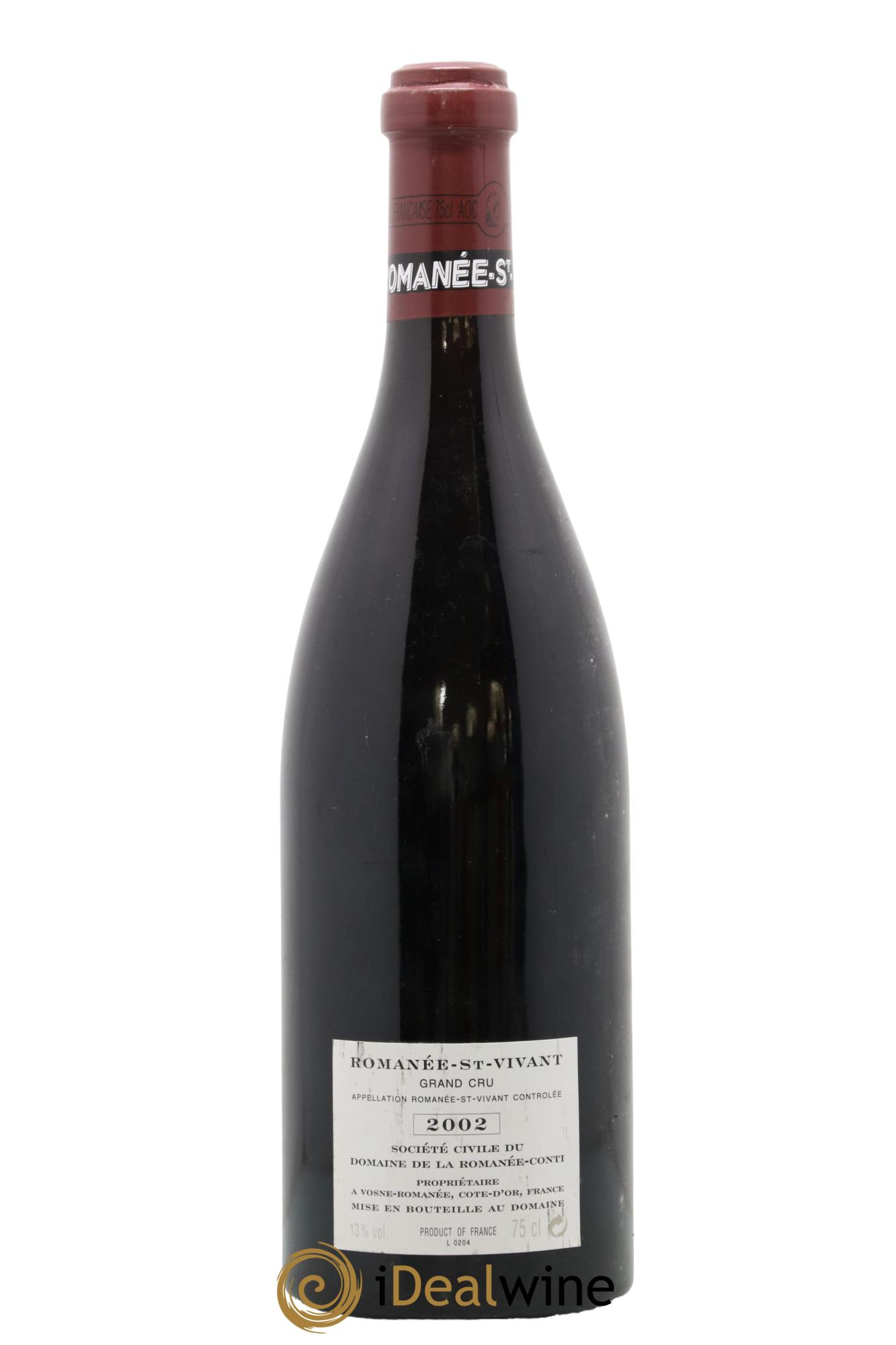 Romanée-Saint-Vivant Grand Cru Domaine de la Romanée-Conti 2002 - Lot de 1 bouteille - 1