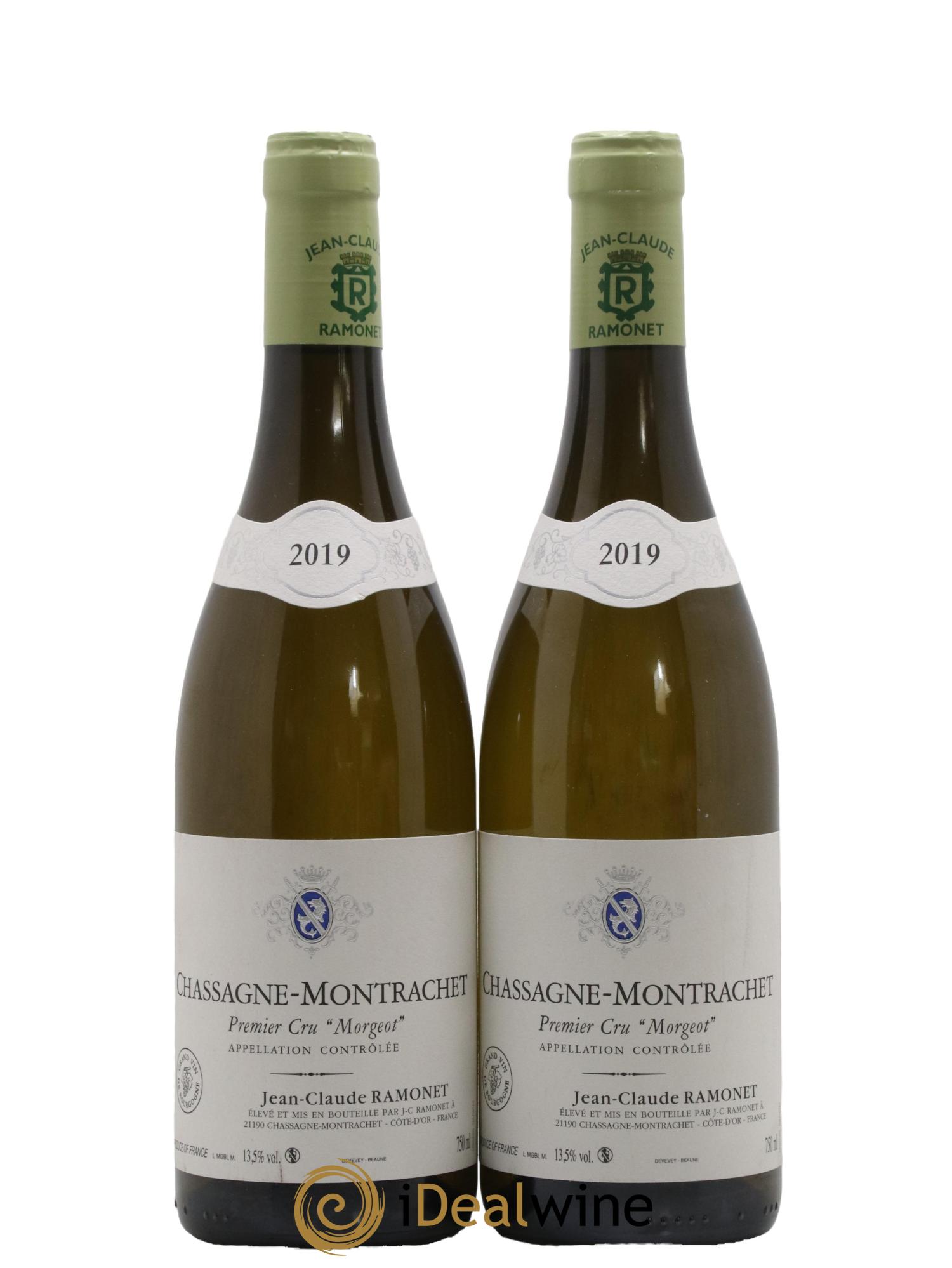 Chassagne-Montrachet 1er Cru Morgeot Ramonet (Domaine) 2019 - Lot de 2 bouteilles - 0