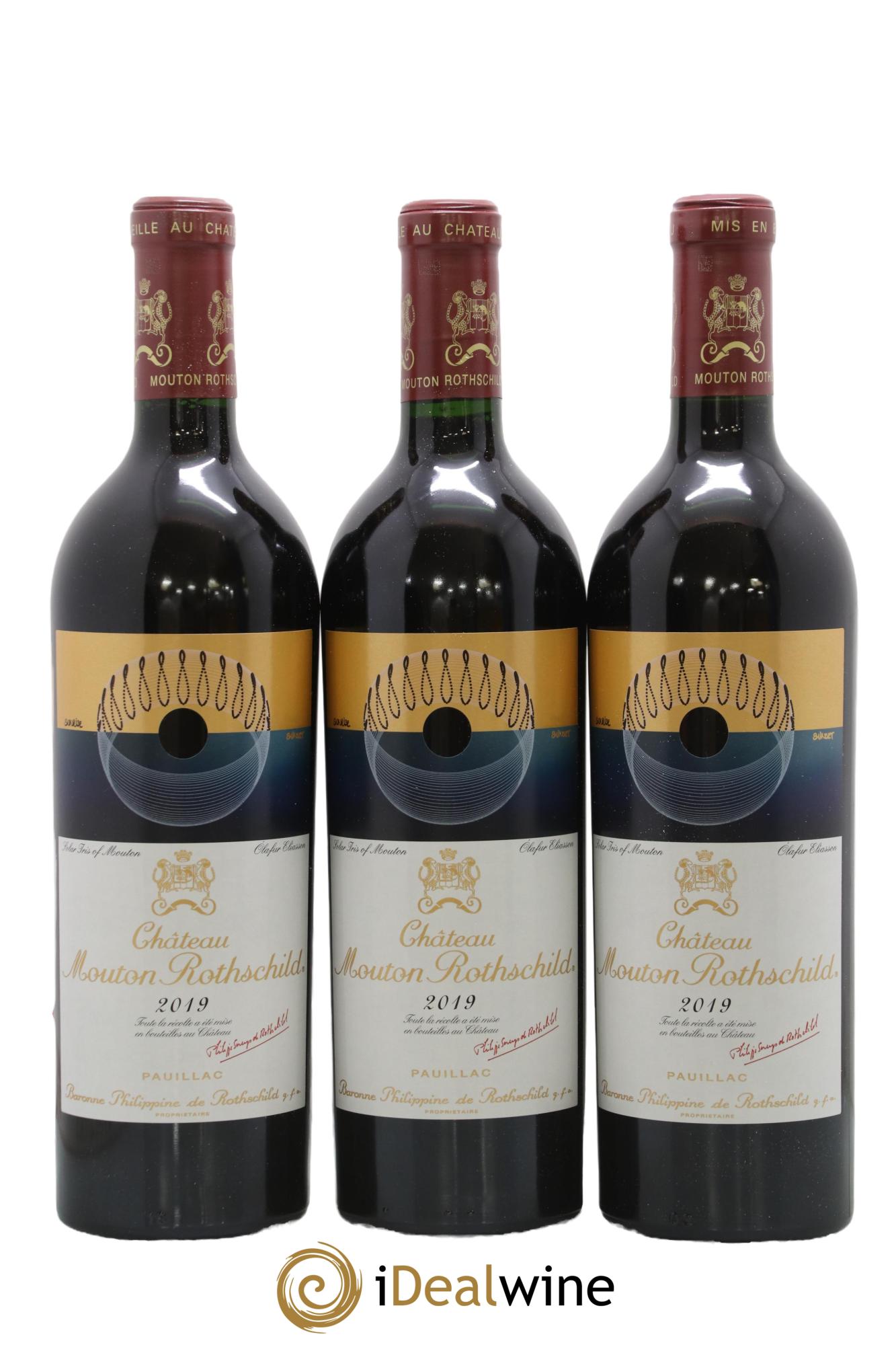 Château Mouton Rothschild 1er Grand Cru Classé 2019 - Lot de 6 bouteilles - 1