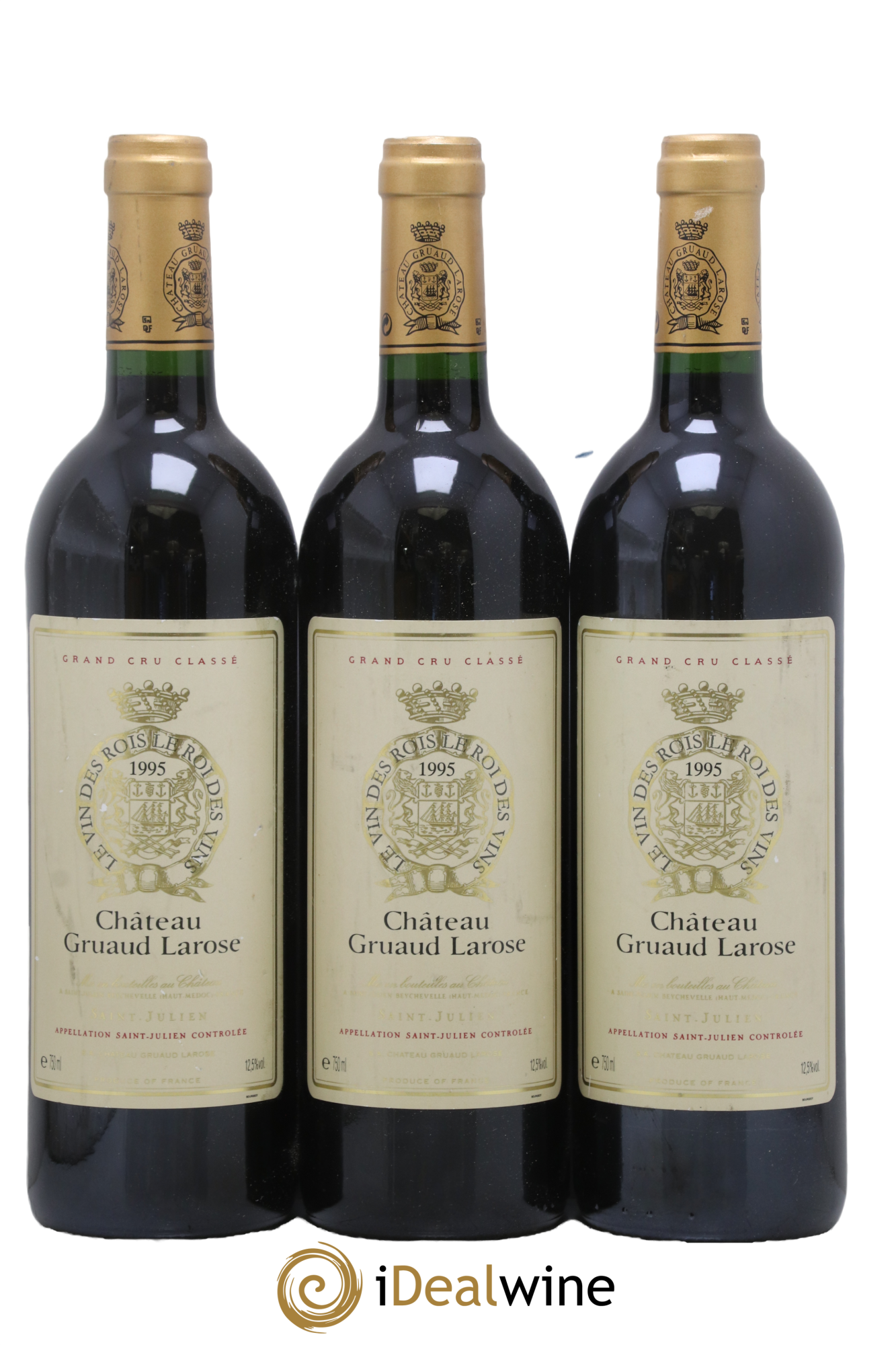 Château Gruaud Larose 2ème Grand Cru Classé 1995 - Lot of 3 bottles - 0