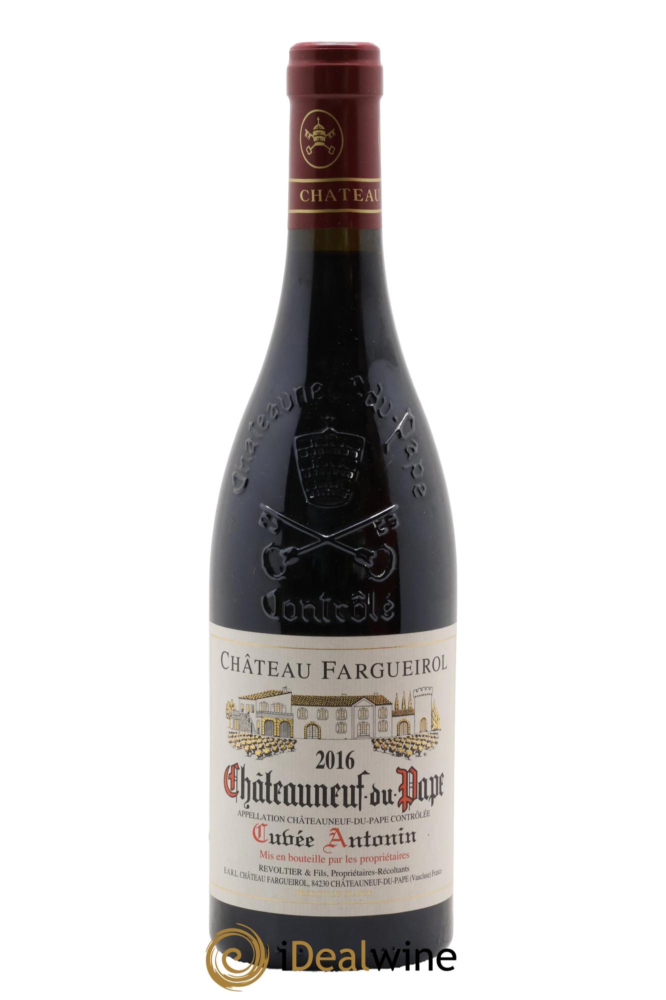 Châteauneuf-du-Pape Cuvée Antonin Château Fargueirol 2016 - Lot of 1 bottle - 0
