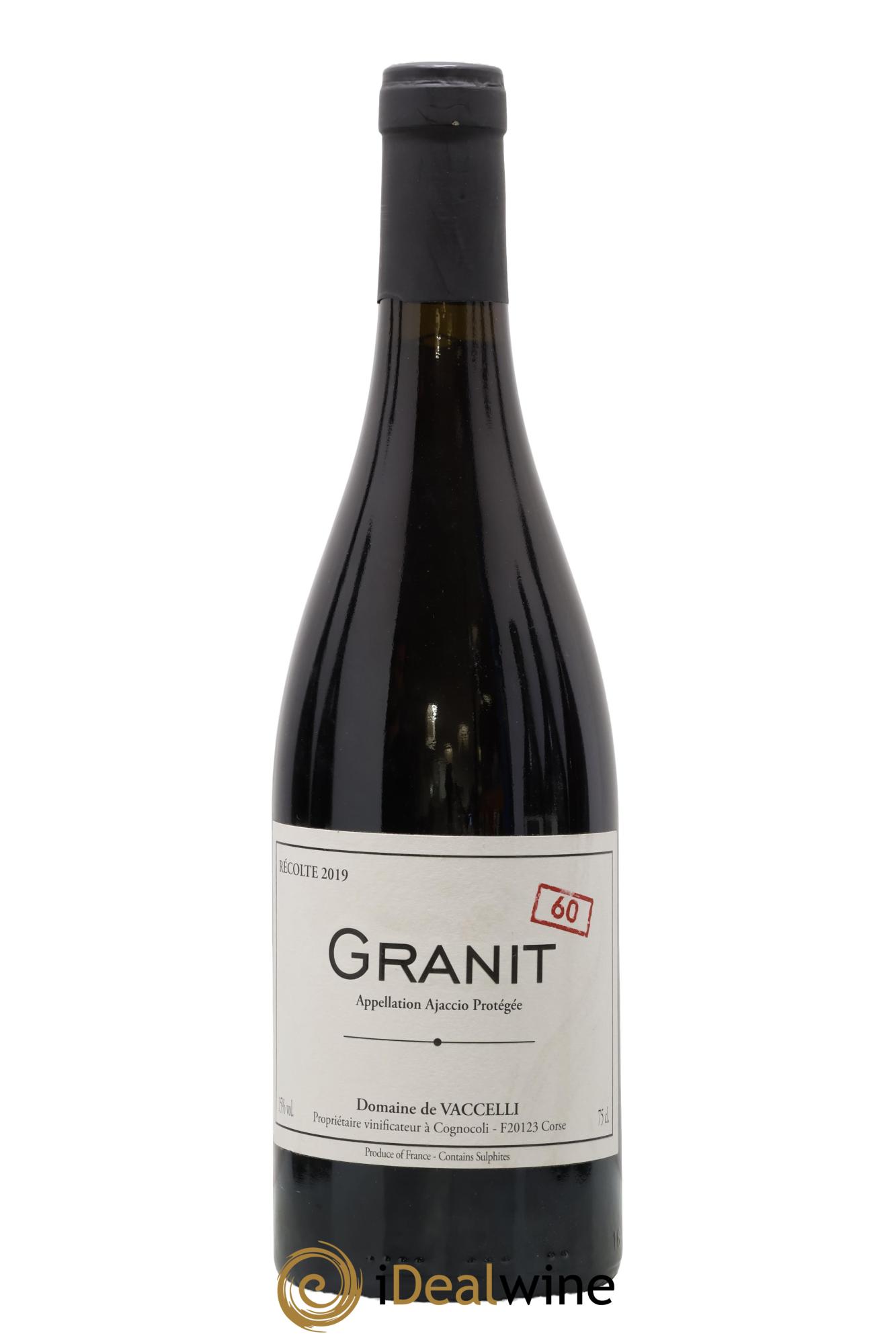 Ajaccio Granit 60 Vaccelli 2019 - Lot of 1 bottle - 0