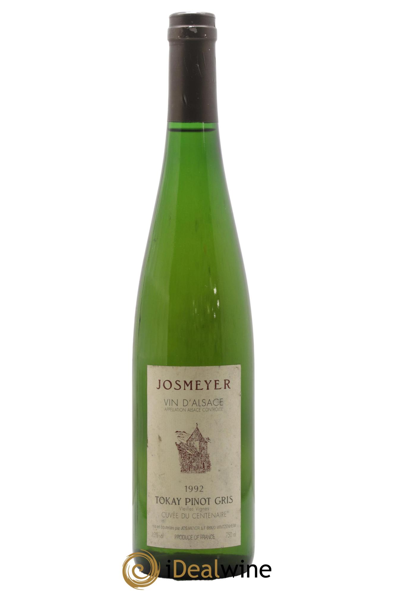 Alsace Tokay Pinot Gris Cuvée du Centenaire Josmeyer 1992 - Lot de 1 bouteille - 0