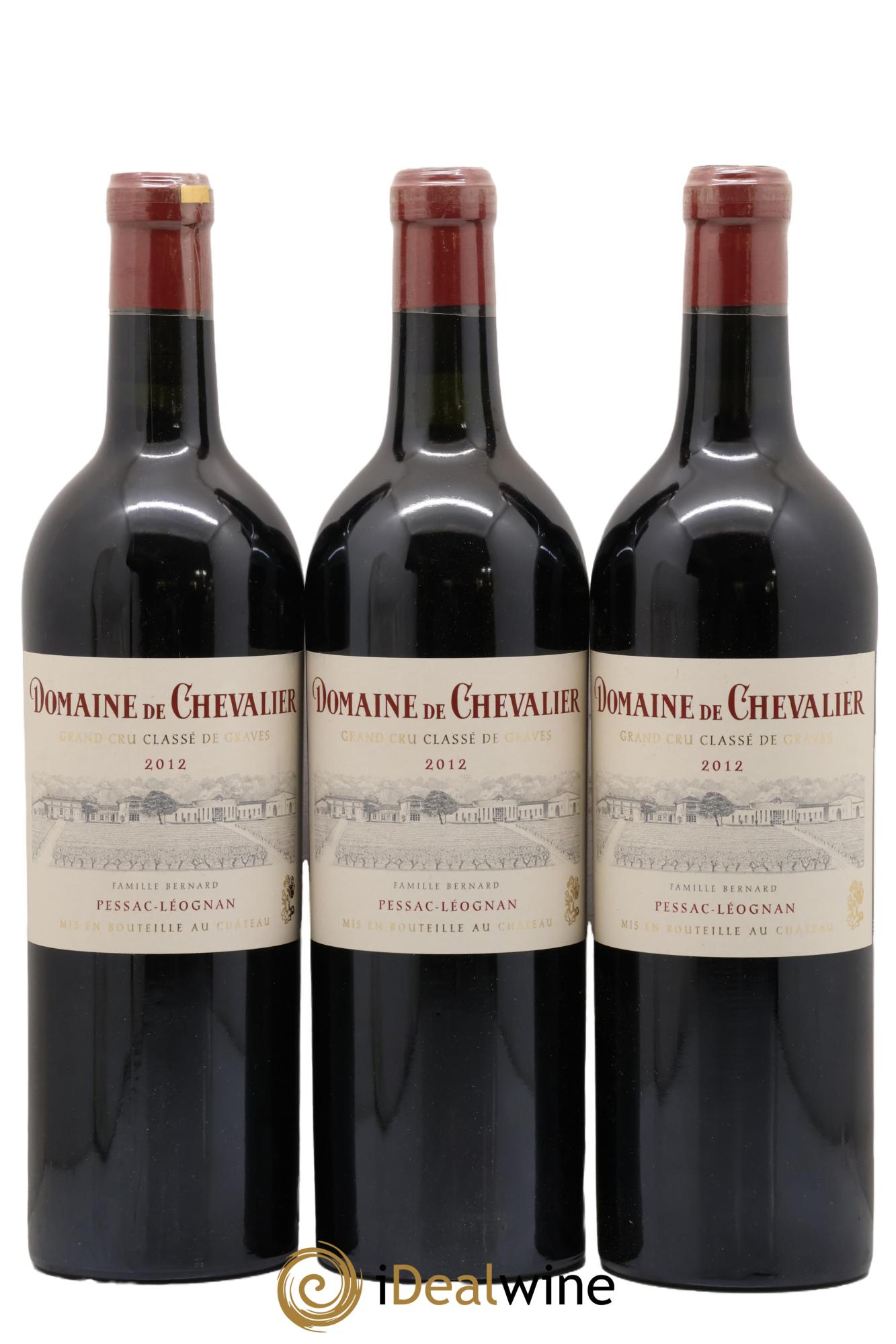 Domaine de Chevalier Cru Classé de Graves 2012 - Lot de 3 bouteilles - 0