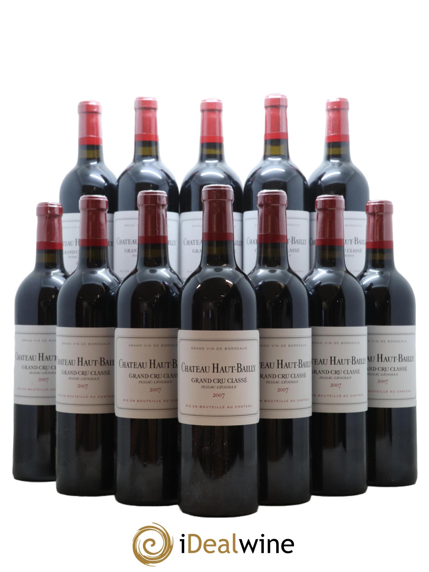 Château Haut-Bailly Cru Classé de Graves 2007 - Lot de 12 bouteilles - 0