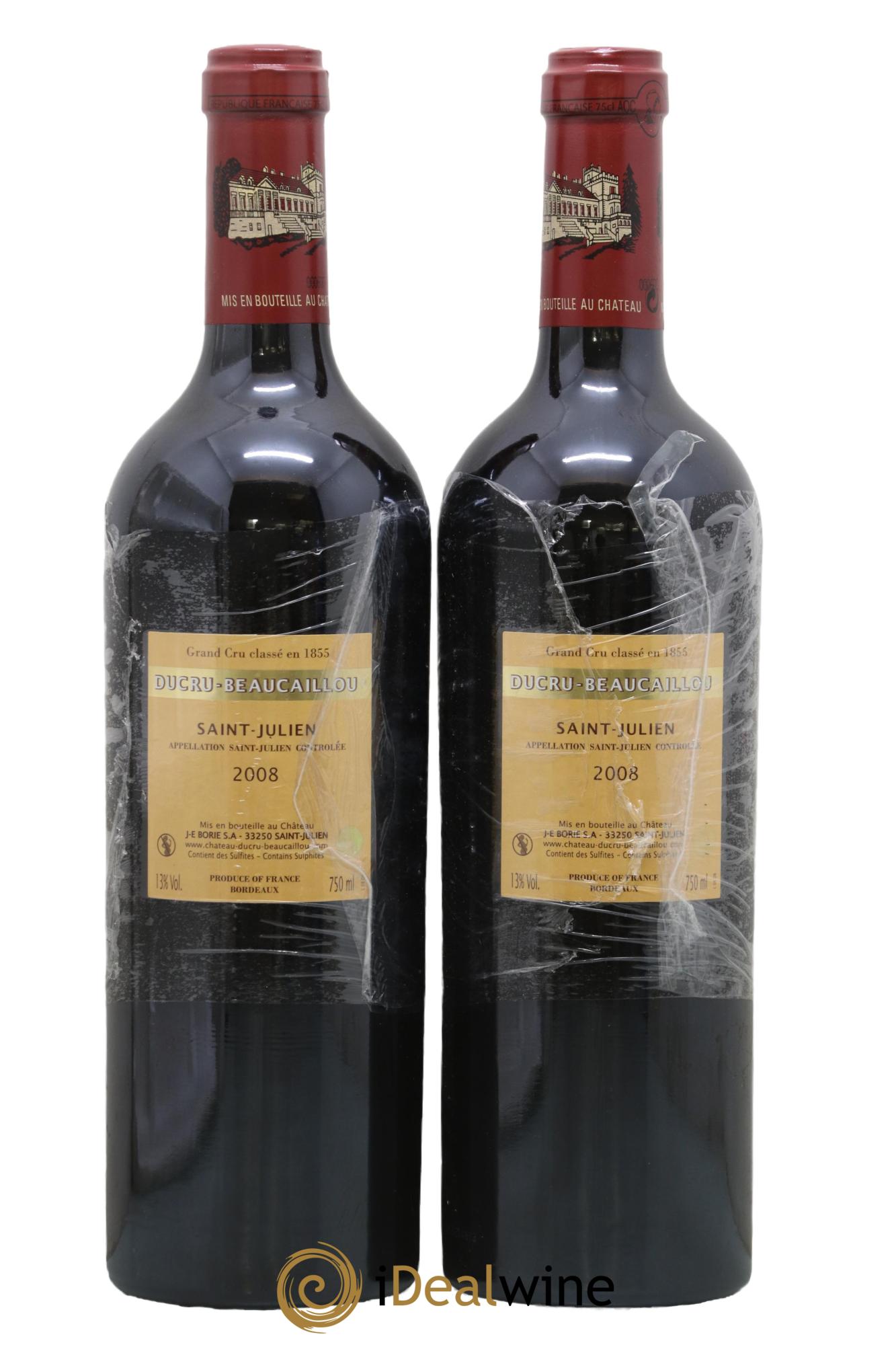 Château Ducru Beaucaillou 2ème Grand Cru Classé 2008 - Lot de 3 bouteilles - 1