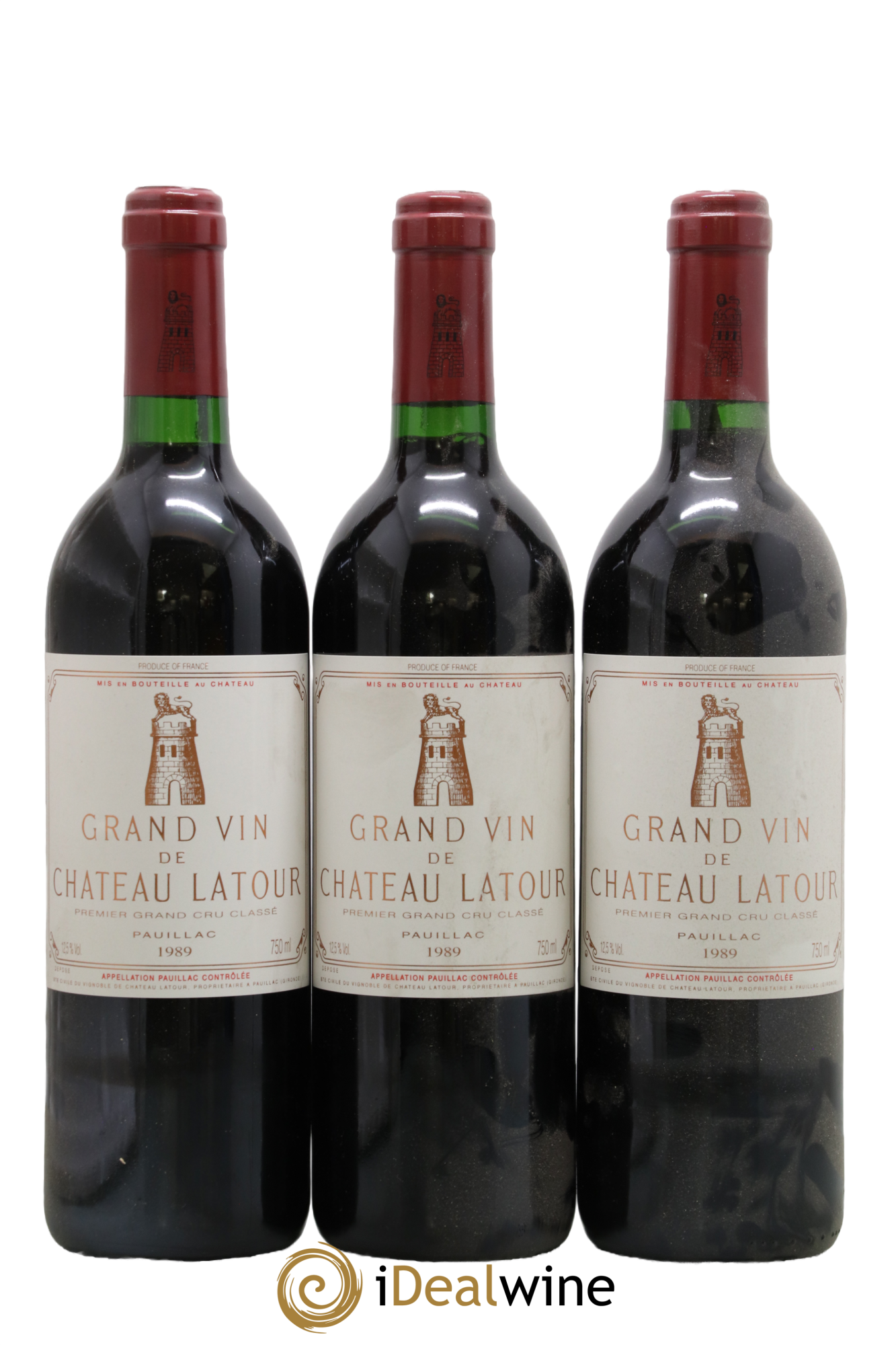 Château Latour 1er Grand Cru Classé 1989 - Lot de 3 bouteilles - 0