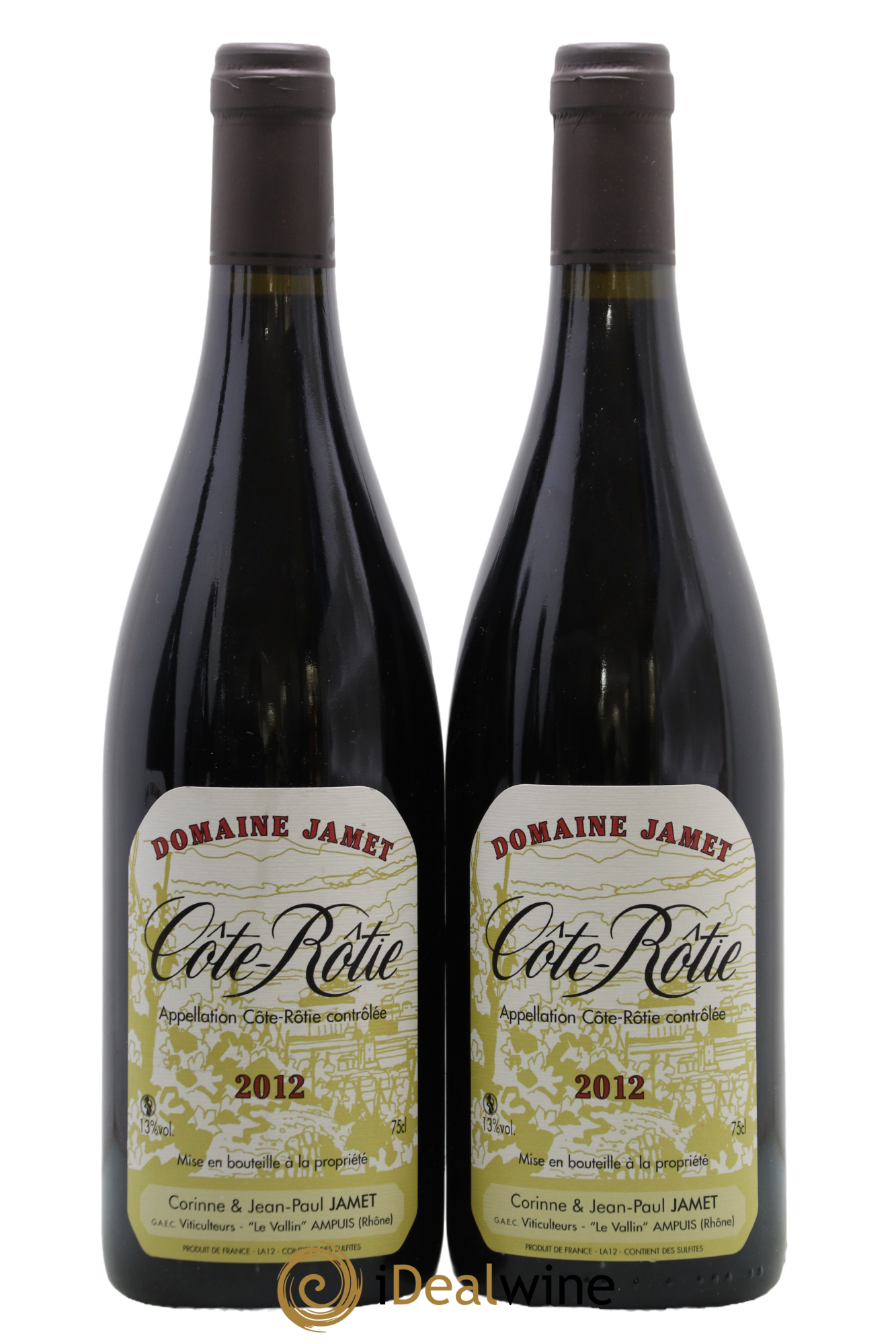 Côte-Rôtie Jamet (Domaine) 2012 - Lot de 2 bouteilles - 0